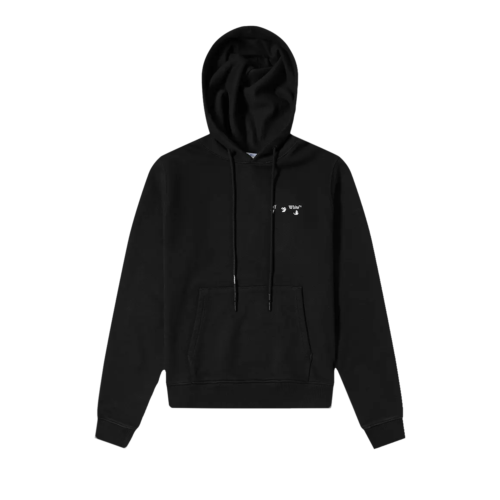Off-White Logo Slim Hoodie 'Black'