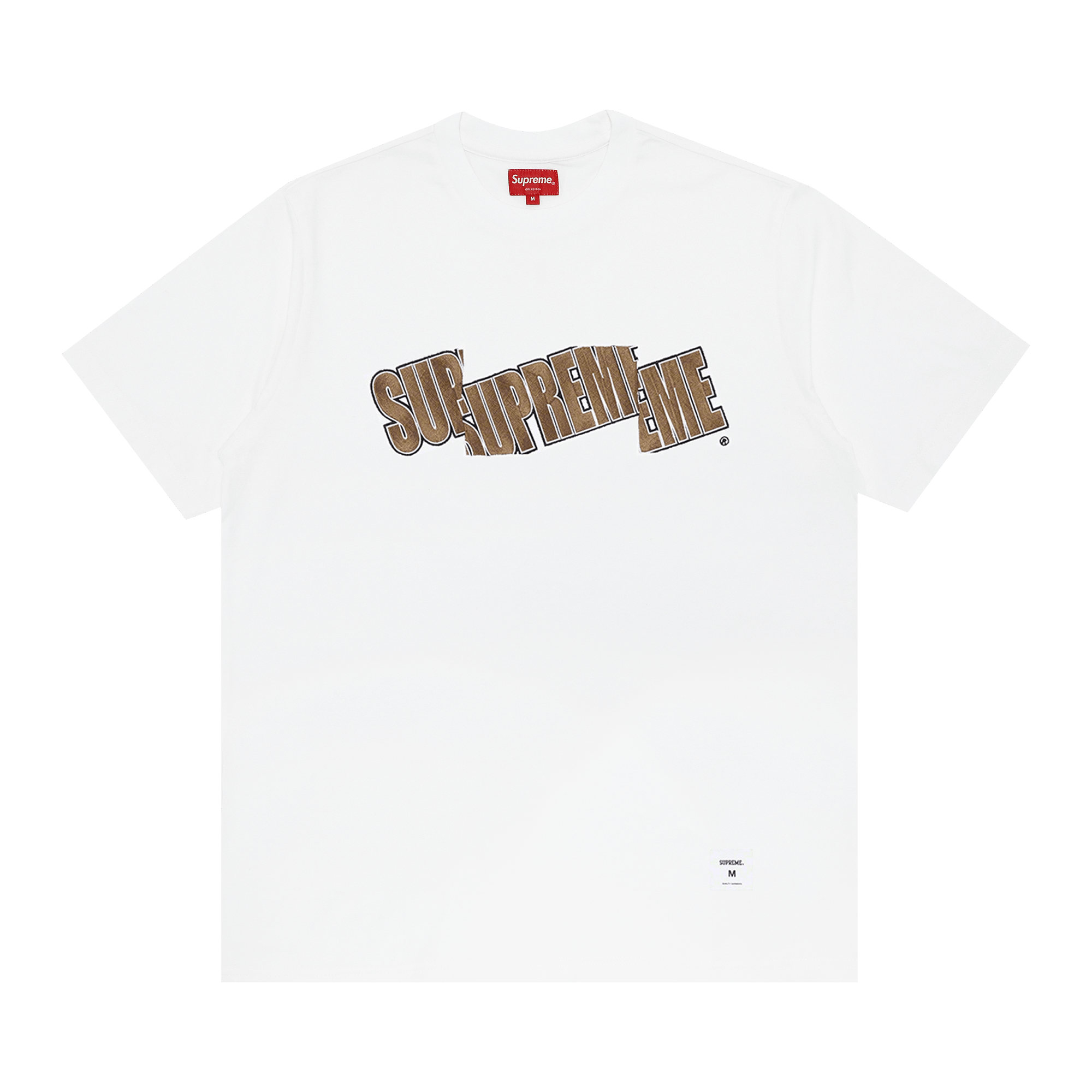 Supreme Cut Logo Short-Sleeve Top 'White'