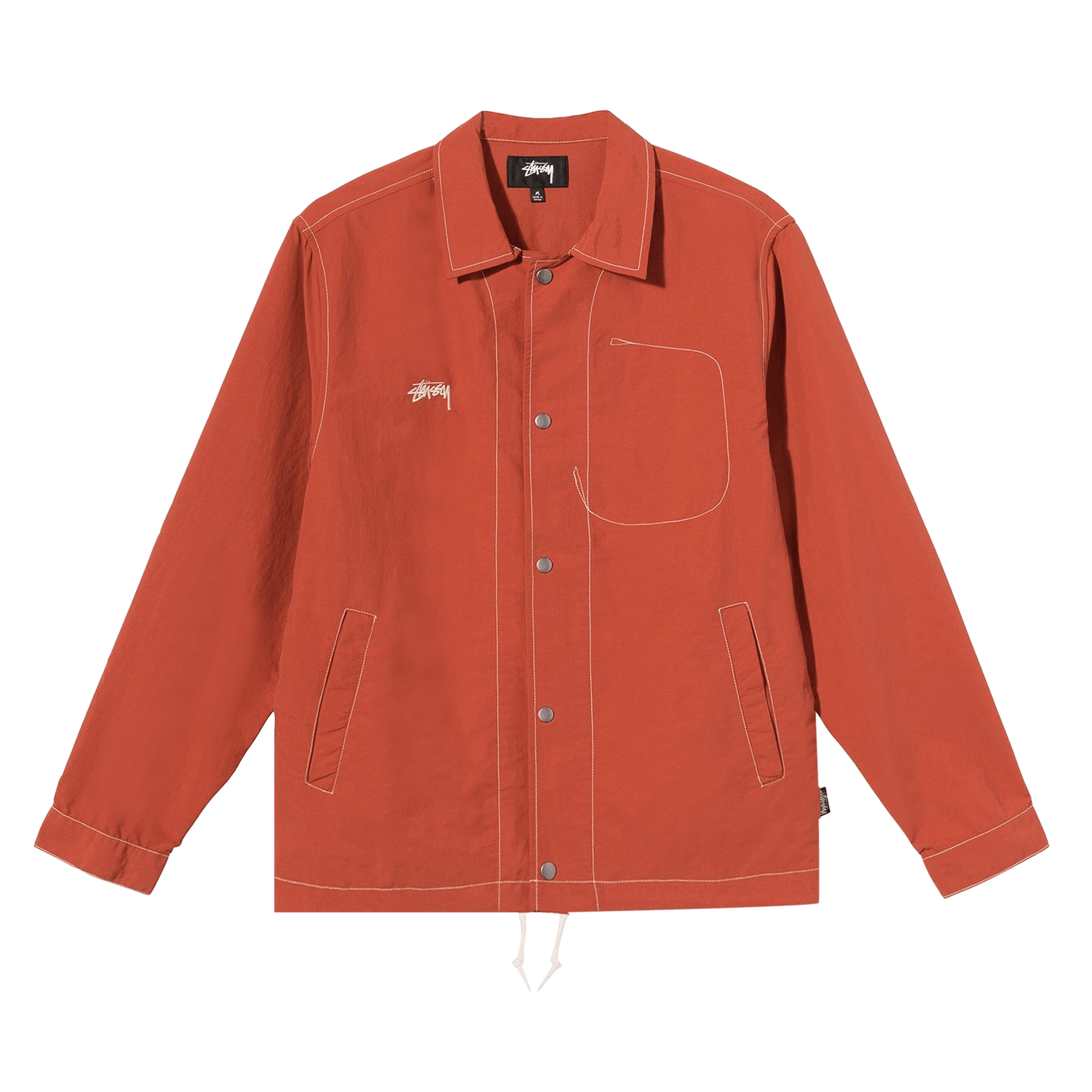 Stussy Folsom Coach Jacket 'Burnt Red'