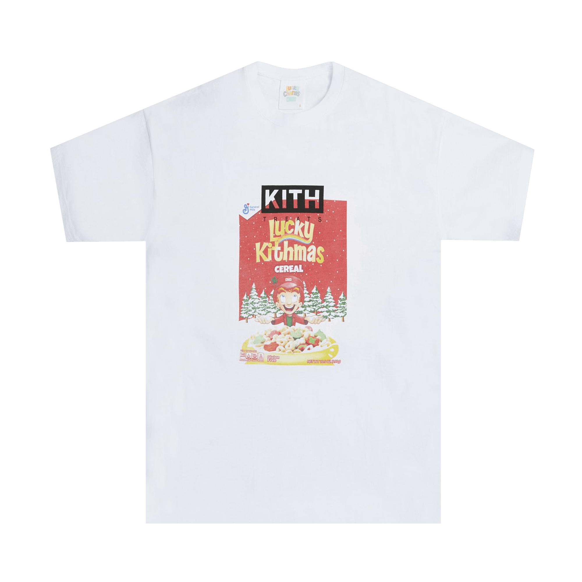 Kith For Lucky Charms Kithmas Cereal Box Vintage Tee 'White'