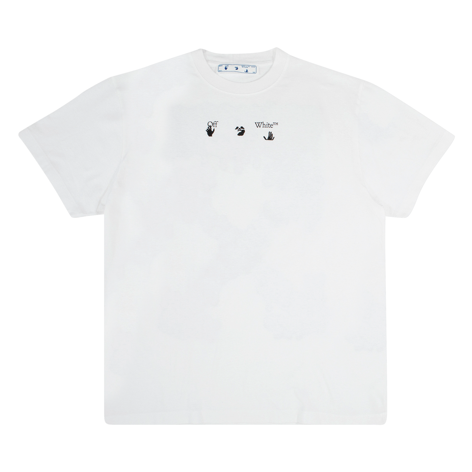 Off-White Marker Short-Sleeve Over Tee 'White/Blue'
