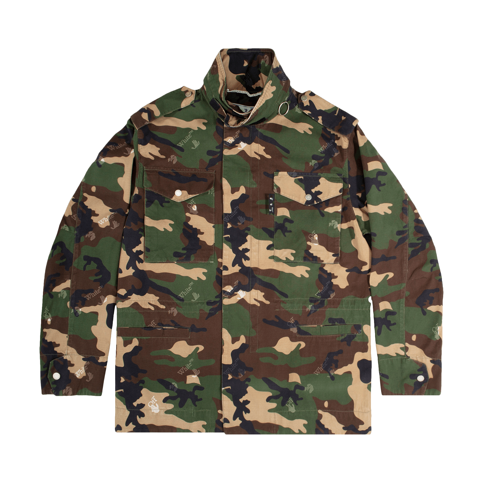 Off-White Logo Camo Field Jacket 'Camo'