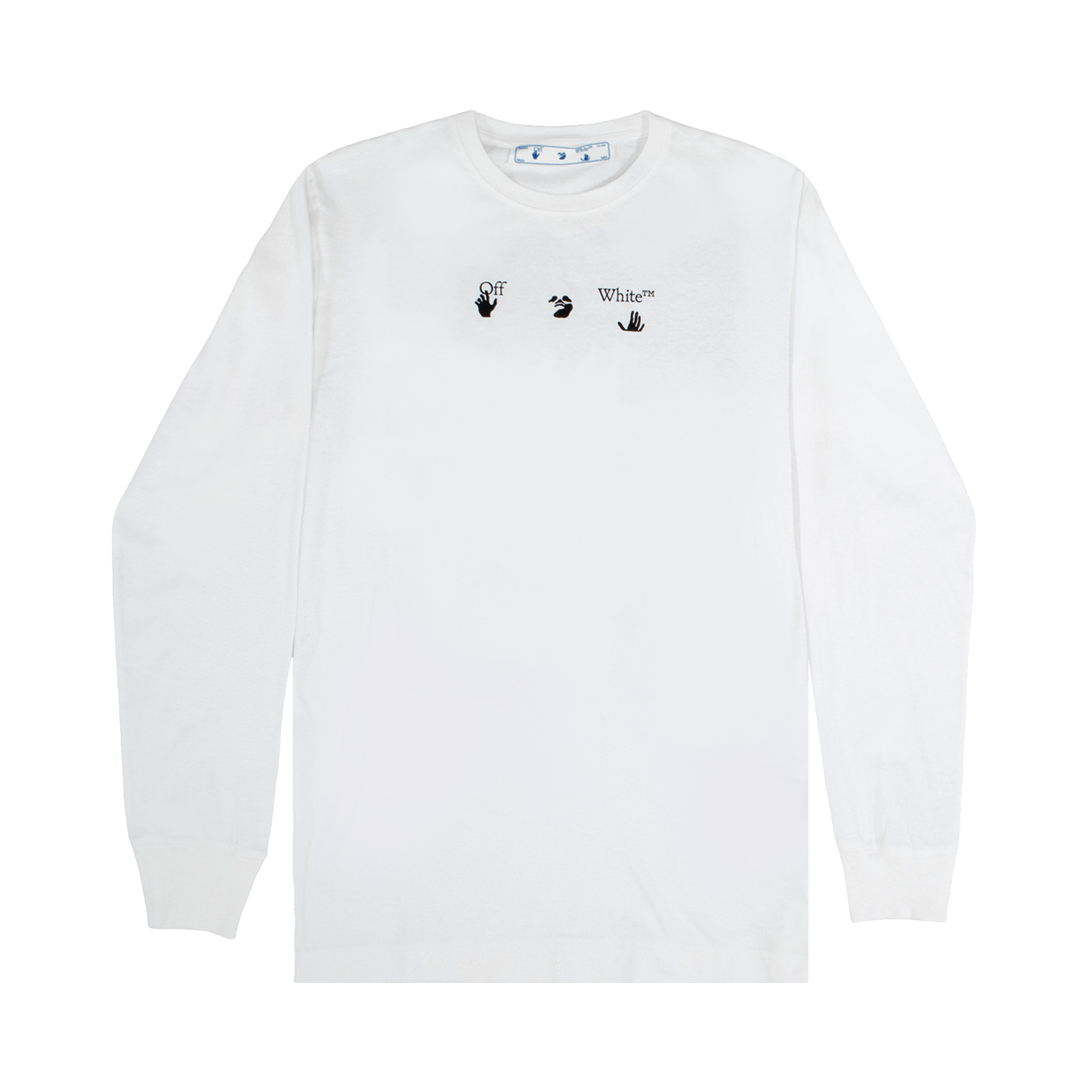 Off-White Marker Long-Sleeve Tee 'White/Blue'