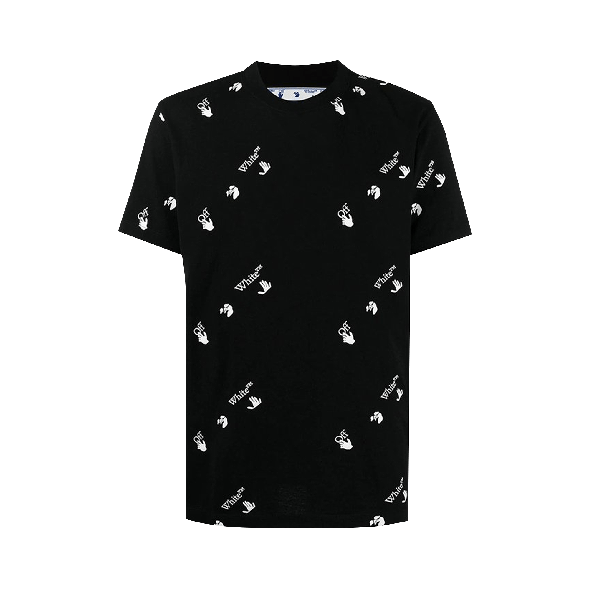 Off-White Allover Logo Short-Sleeve Tee 'Black/White'