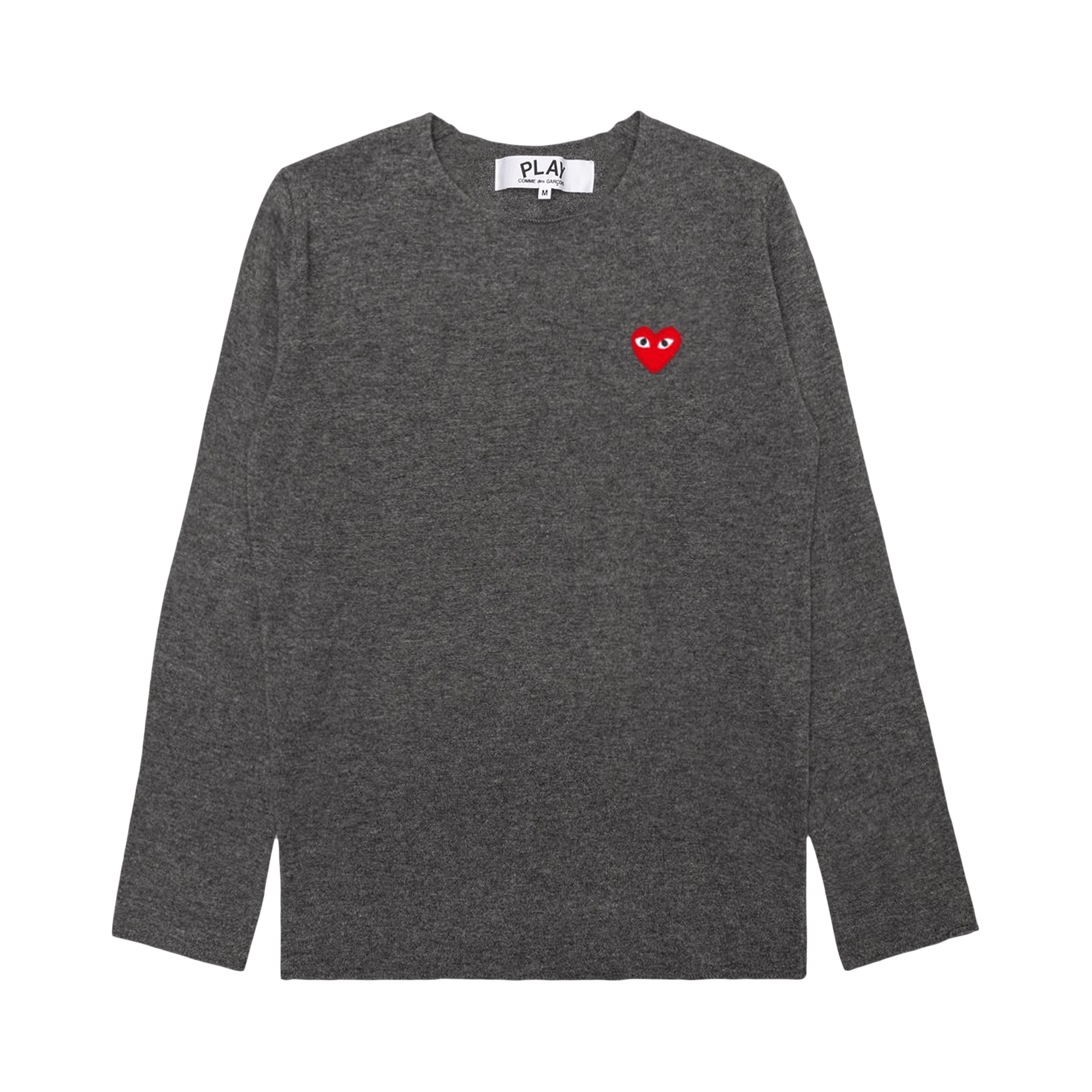 Comme des Garçons PLAY Red Heart Sweater 'Grey'