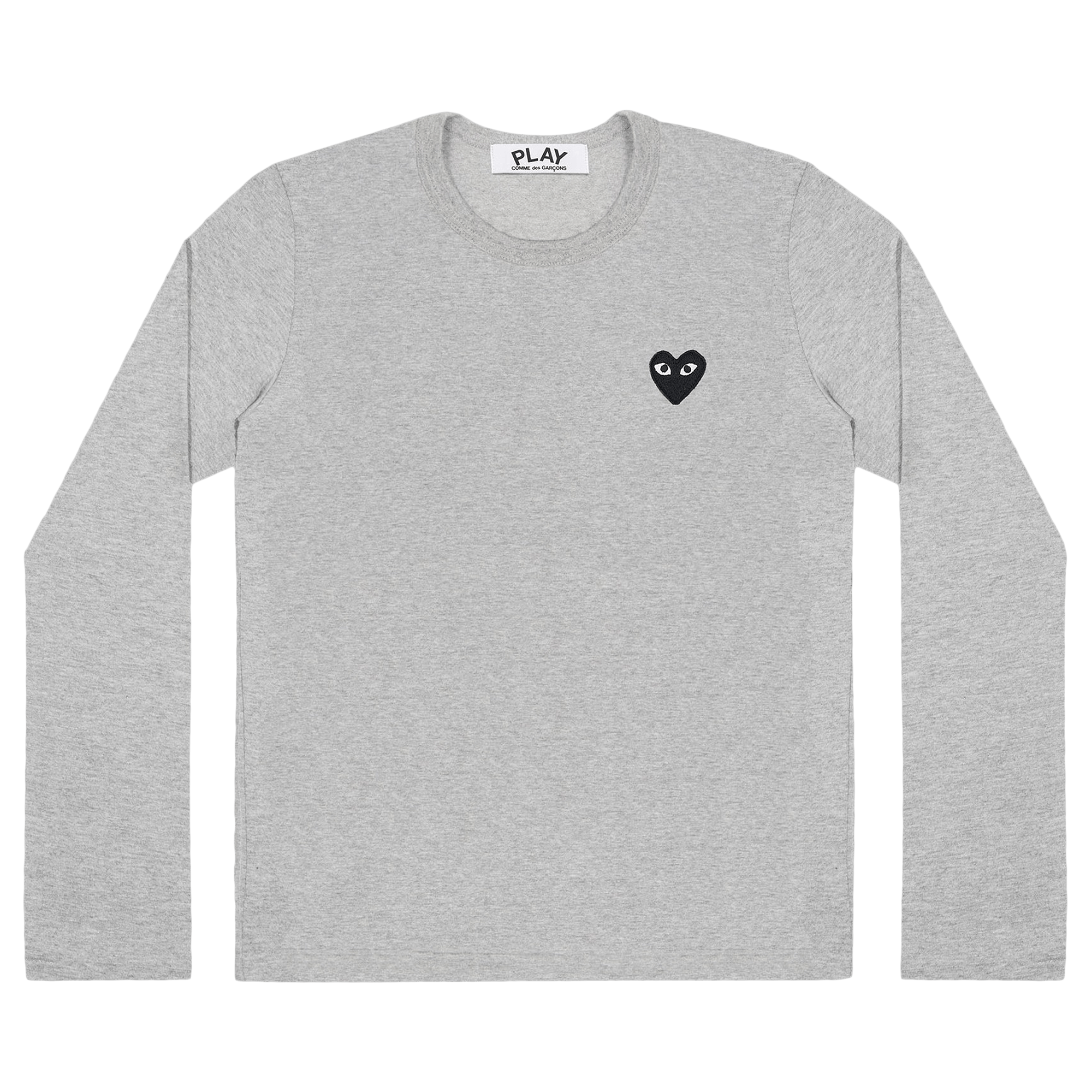 Comme des Garçons PLAY Heart Long-Sleeve Tee 'Grey'