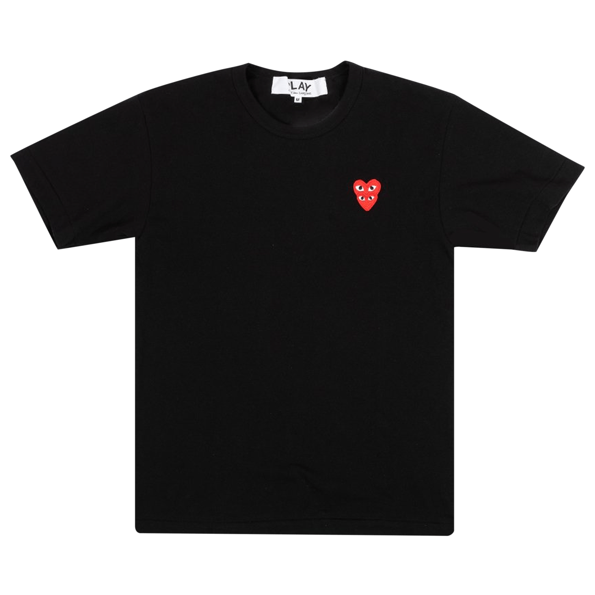 Comme des Garçons PLAY Double Heart T-Shirt 'Black'