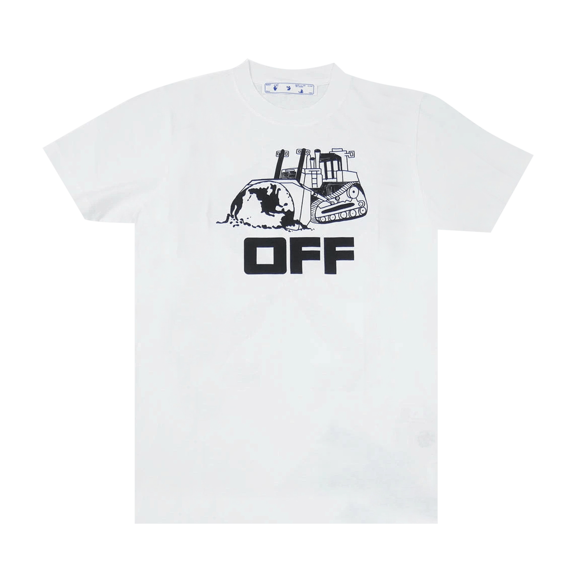 Off-White World Caterpillar Short-Sleeve Slim Tee 'White/Black'
