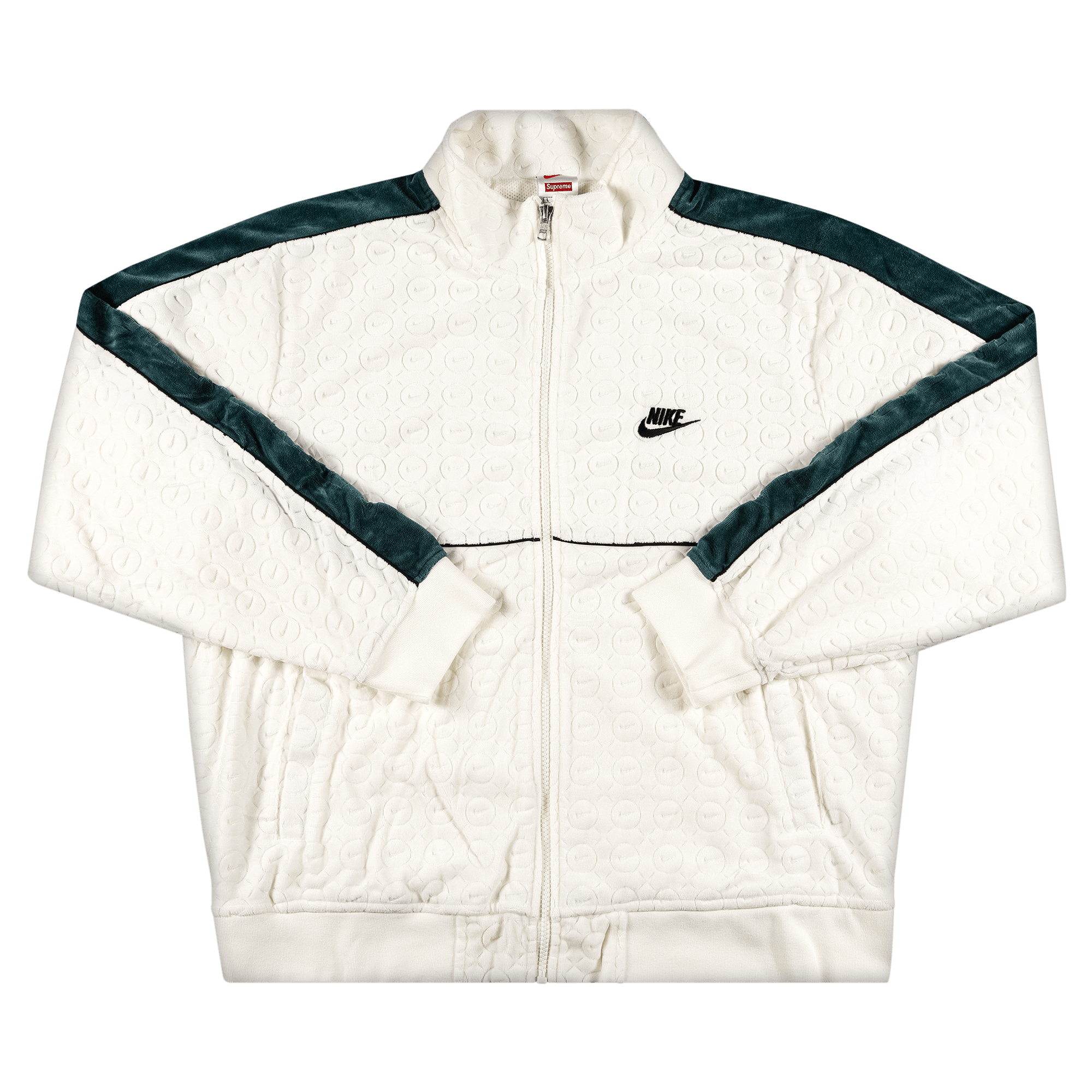Supreme x Nike Velour Track Jacket 'White'