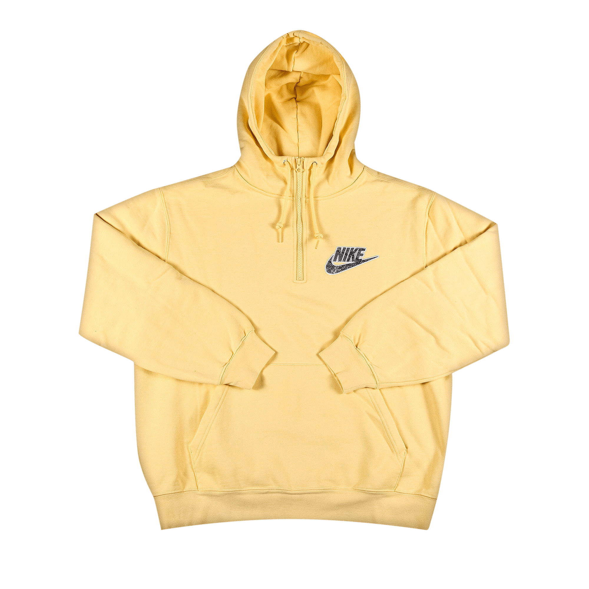 Supreme x Nike Half Zip Hooded Sweatshirt 'Pale Yellow'