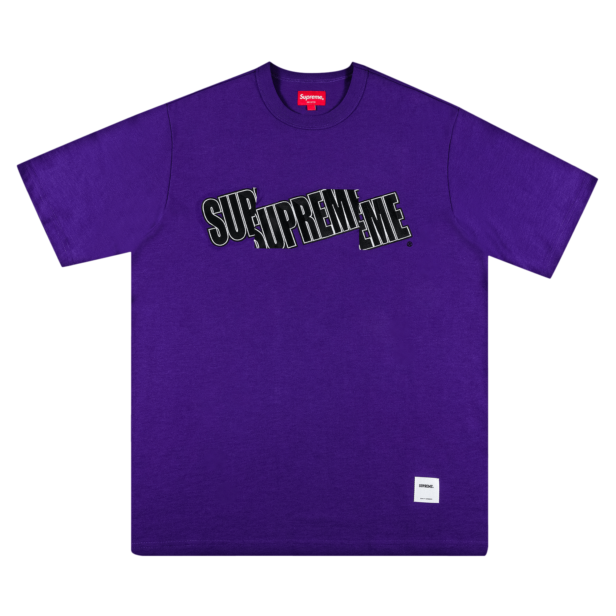 Supreme Cut Logo Short-Sleeve Top 'Purple'
