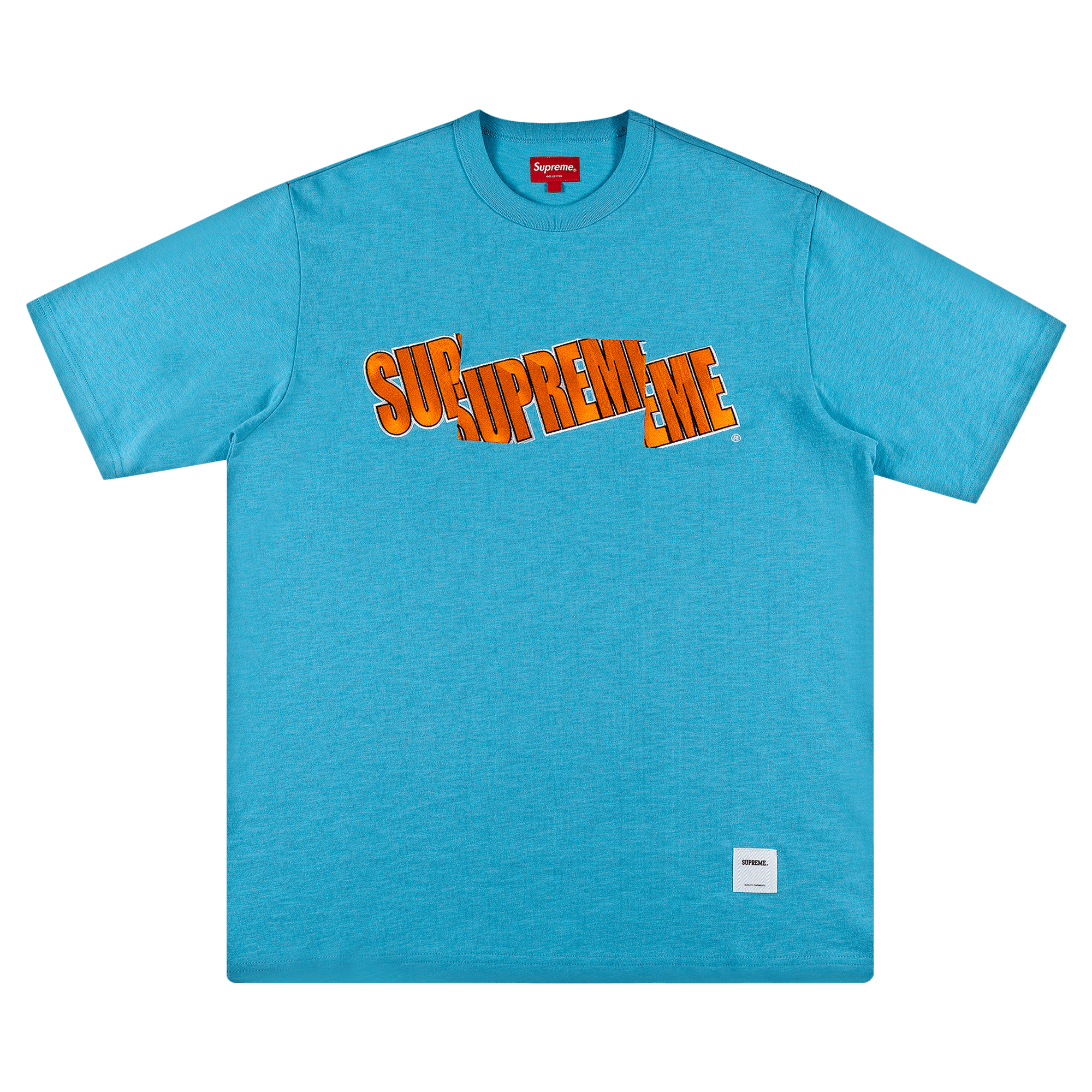Supreme Cut Logo Short-Sleeve Top 'Bright Blue'
