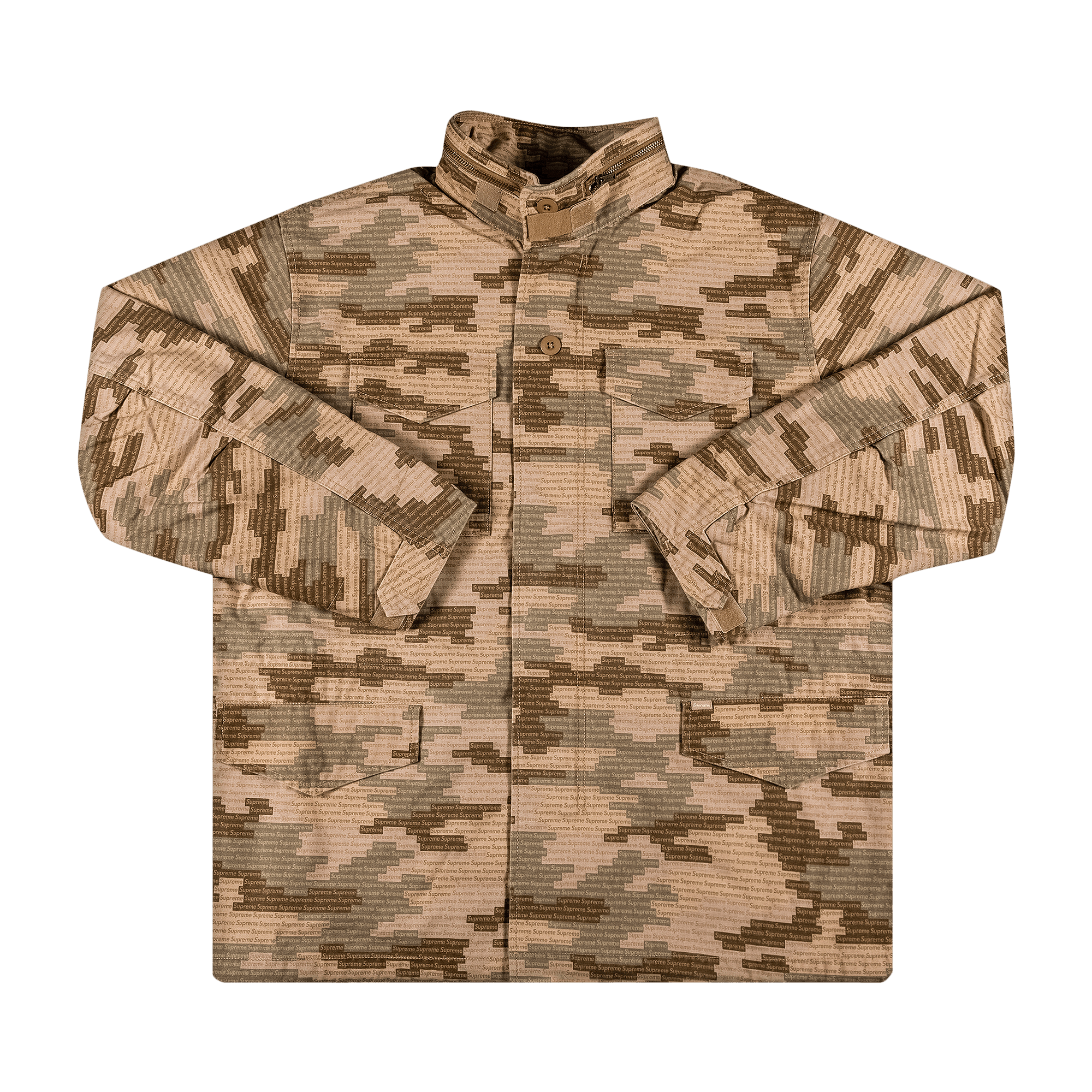 Supreme Logo Camo M-65 Jacket 'Tan'