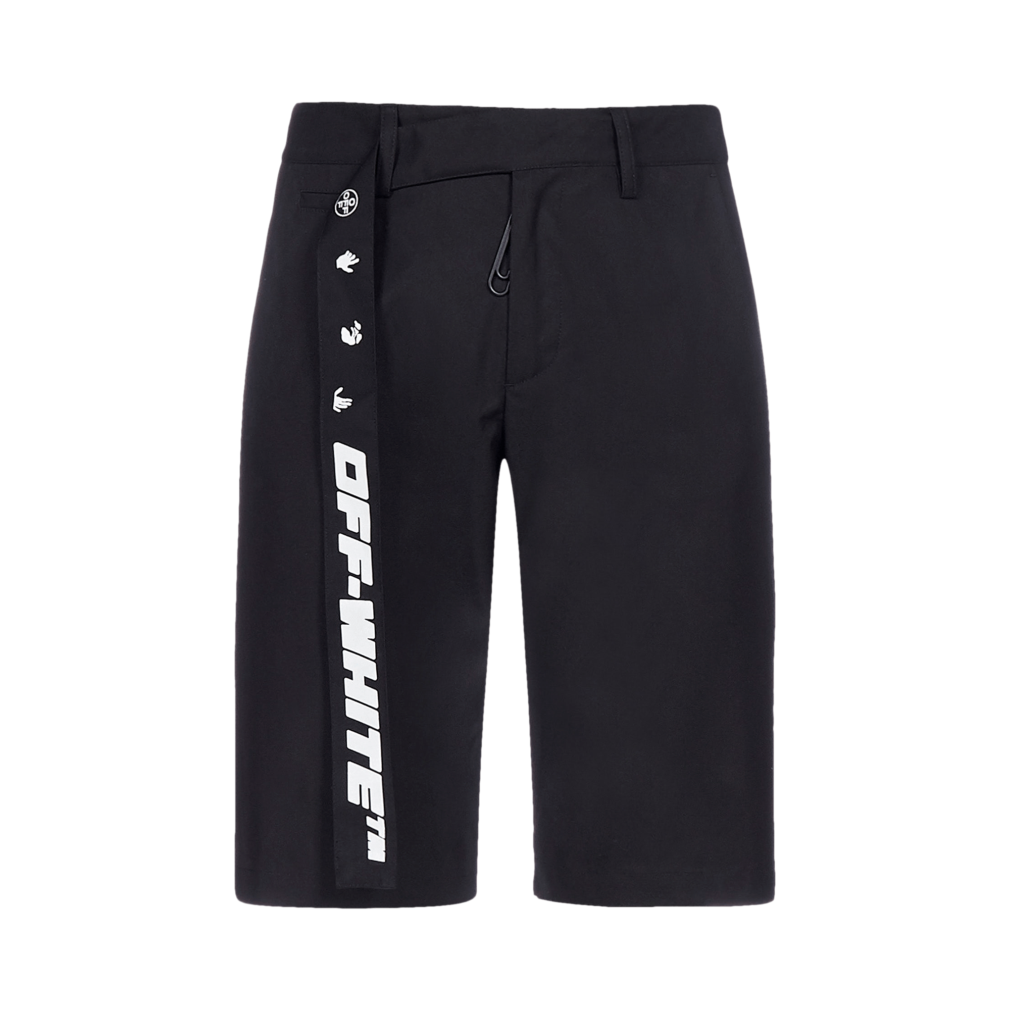 Off-White Industrial Belt Chino Shorts 'Black/White'