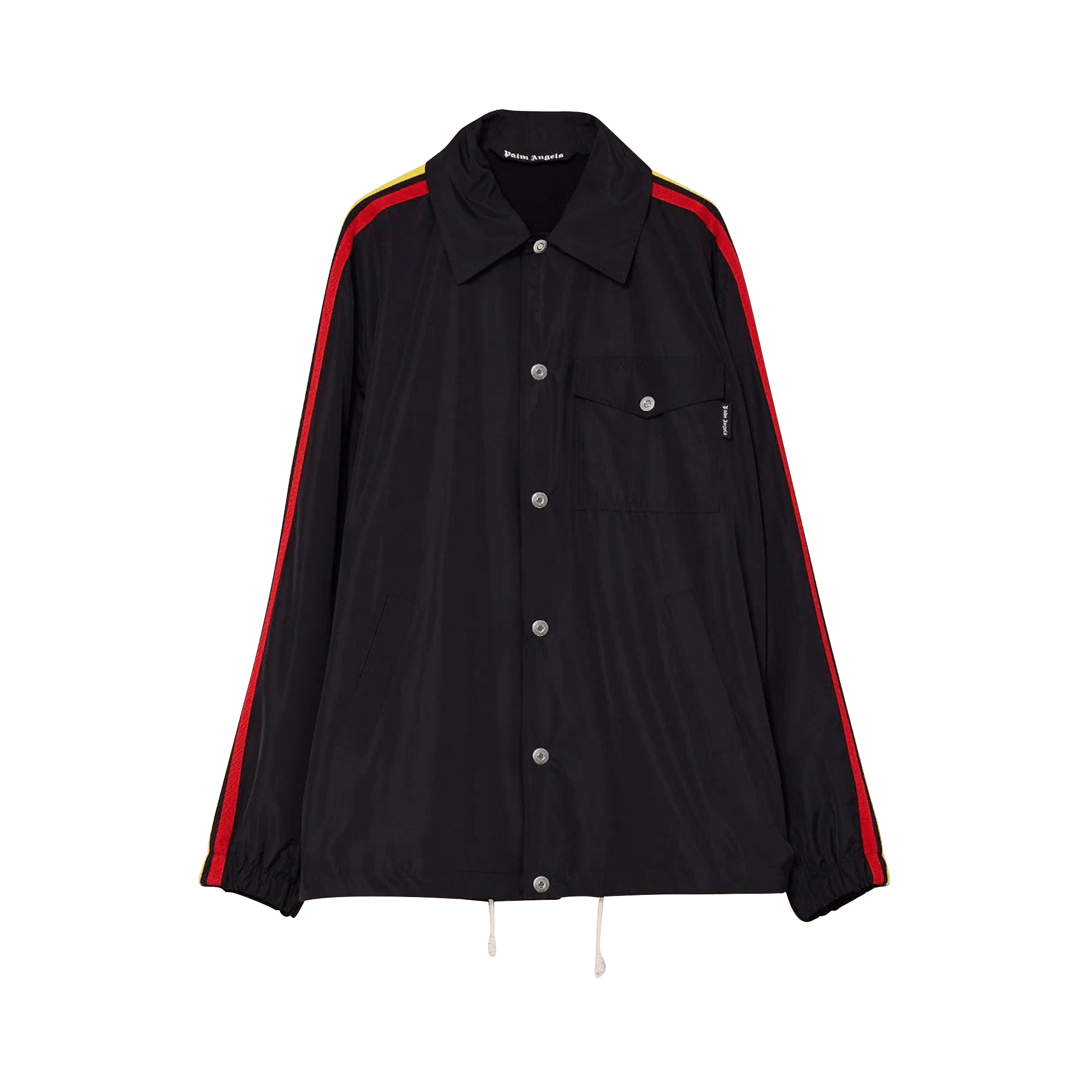 Palm Angels Miami Logo Coach Jacket 'Black/Multicolor'