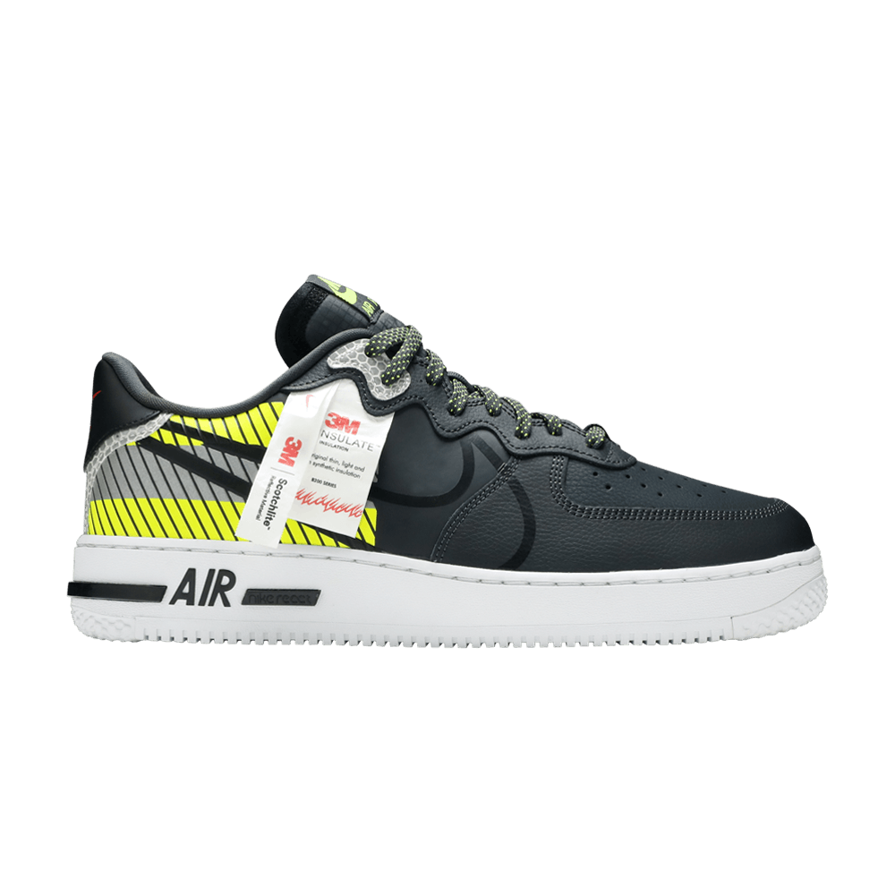3M x Nike Air Force 1 React LX 'Anthracite Volt'