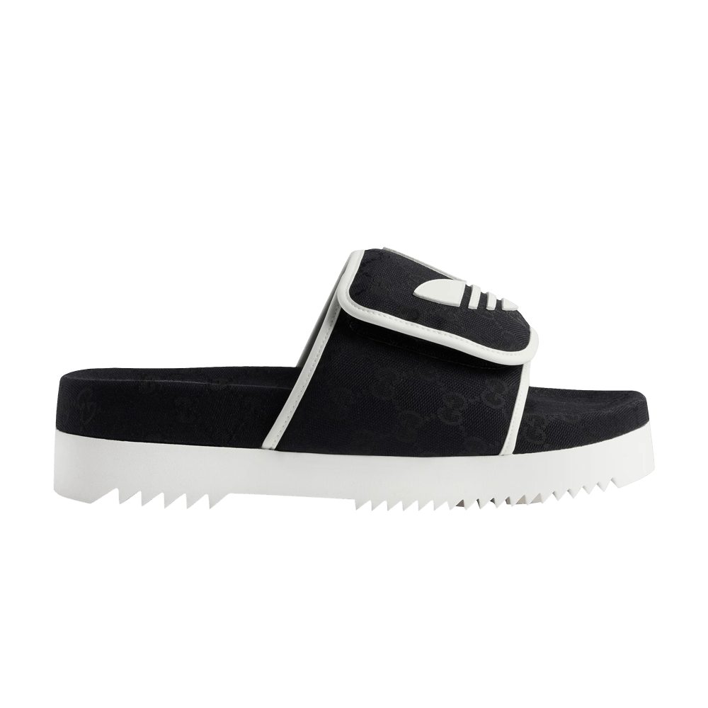 Adidas x Gucci Slide Sandal 'Black GG Monogram'
