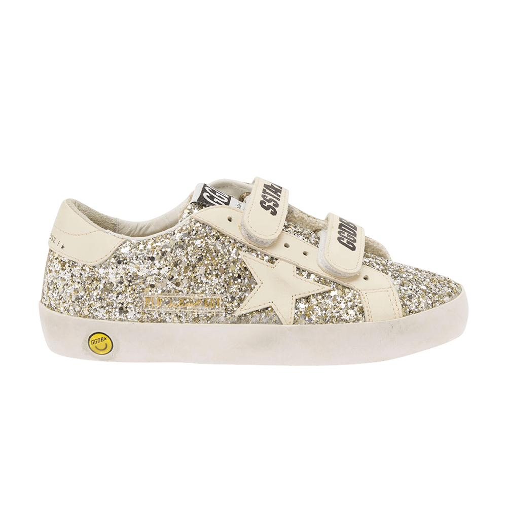 Golden Goose Old School Kids 'Platinum Glitter Cream'