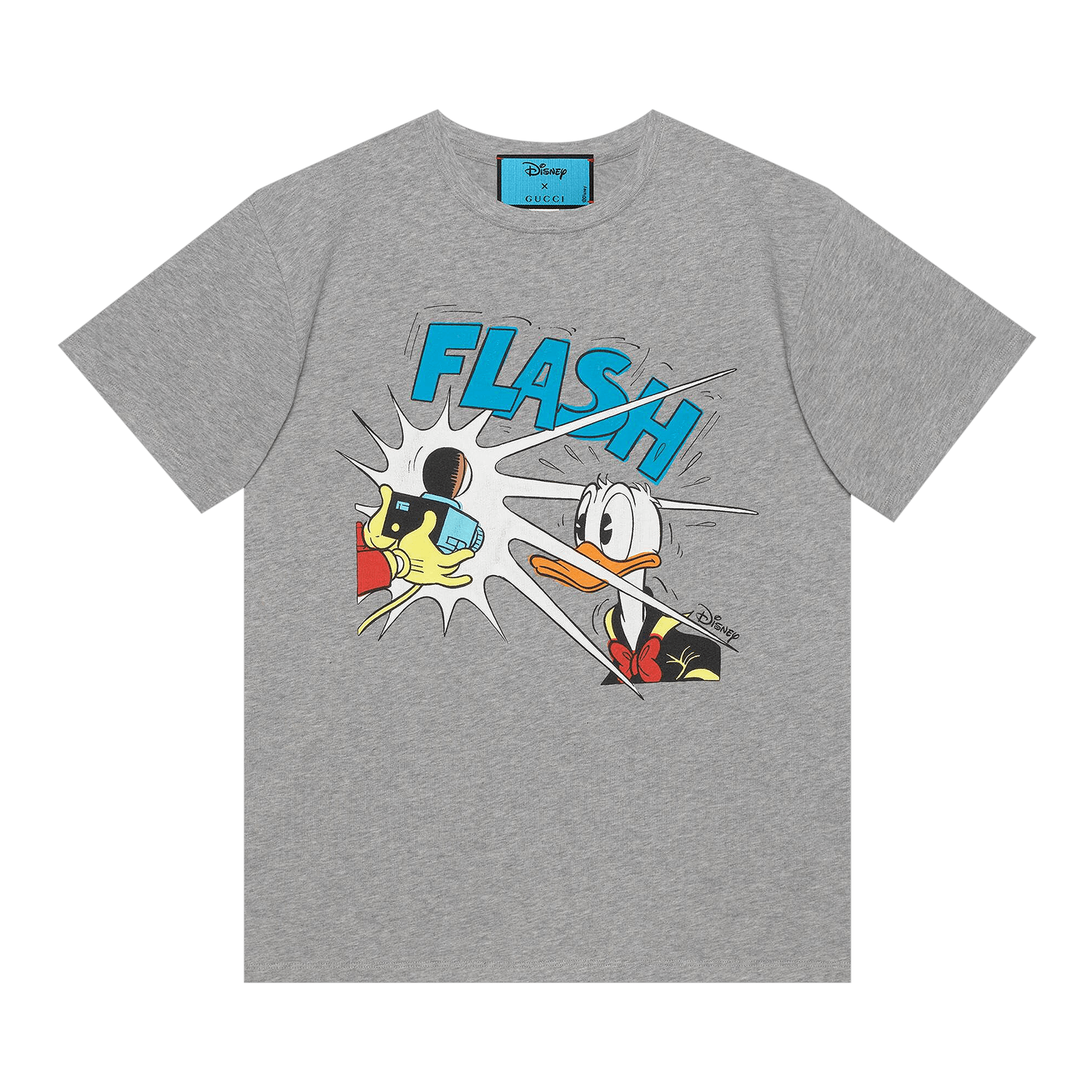 Gucci x Disney Donald Duck Print T-Shirt 'Grey Melange'