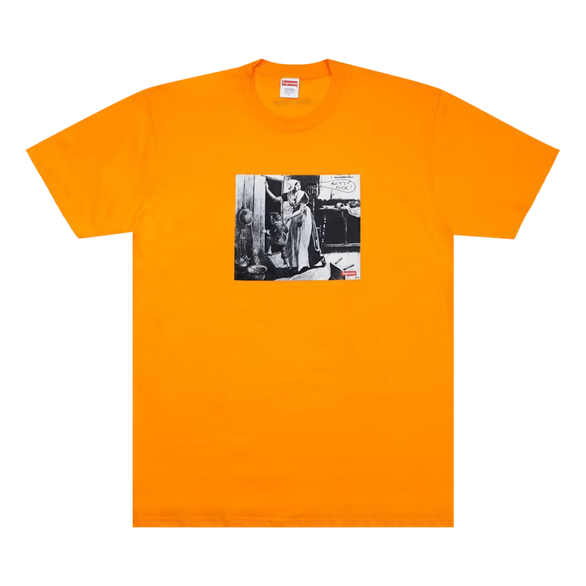Supreme x Mike Kelley Hiding From Indians Tee 'Bright Orange'