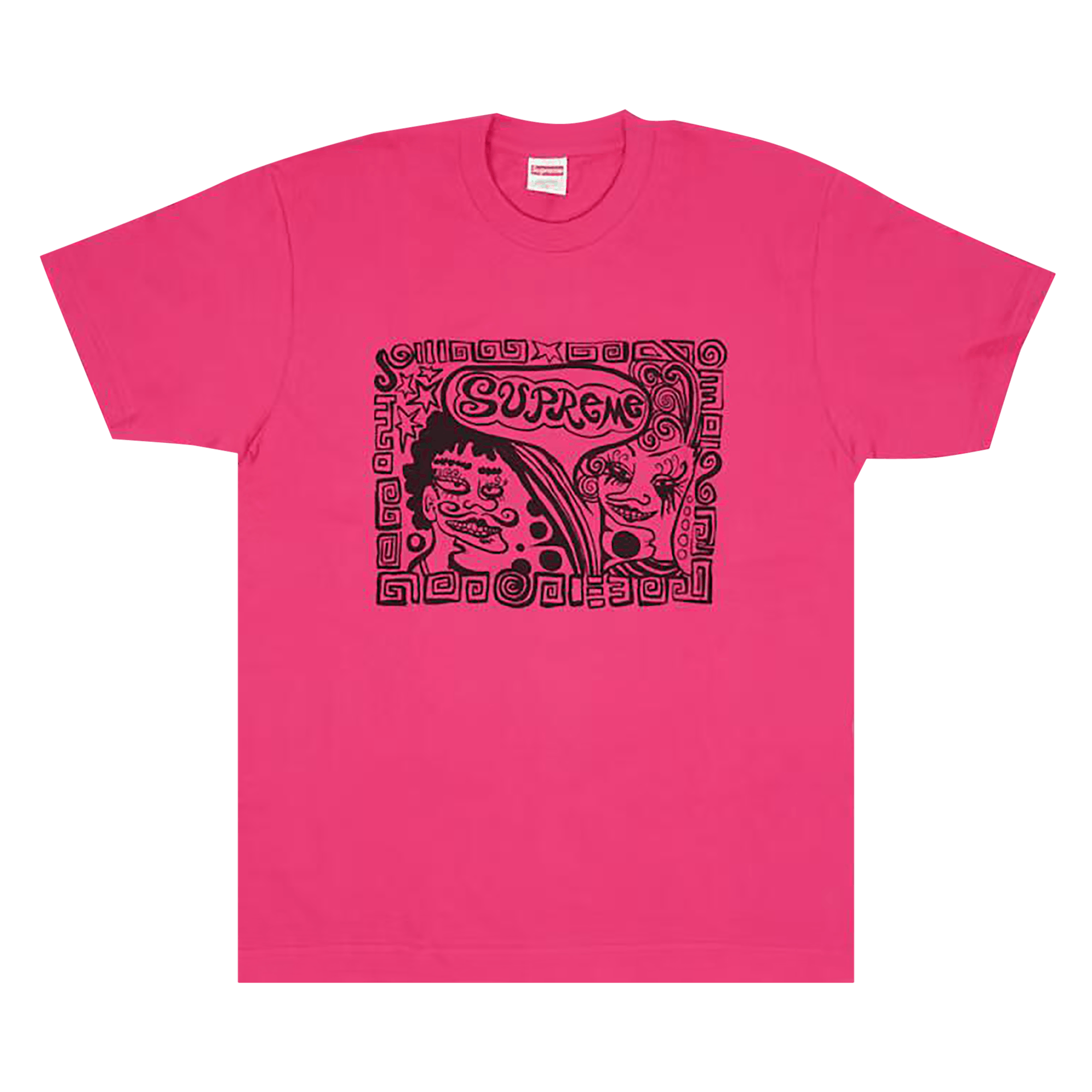 Supreme Faces Tee 'Dark Pink'