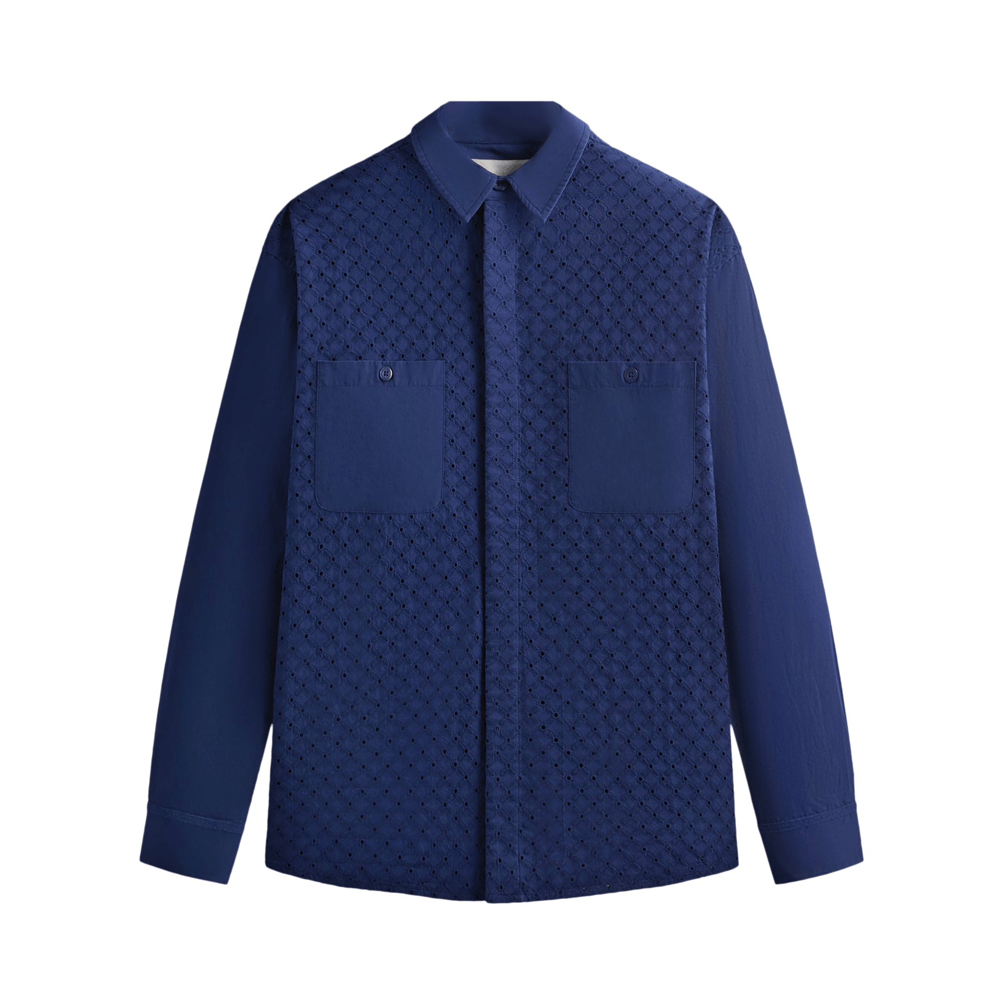 Kith Lattice Floral Long-Sleeve Apollo Shirt 'Cave'