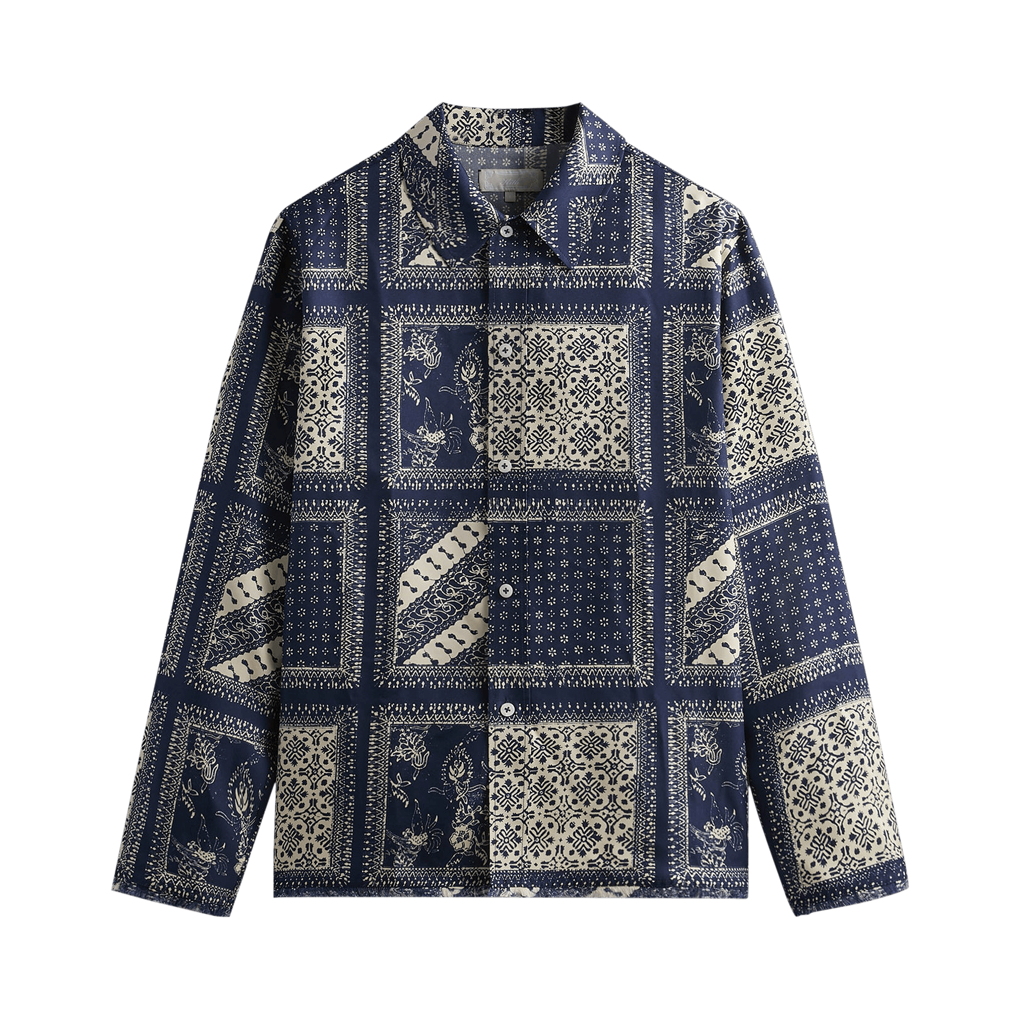 Kith Silk Twill Boxy Collared Overshirt 'Vista'