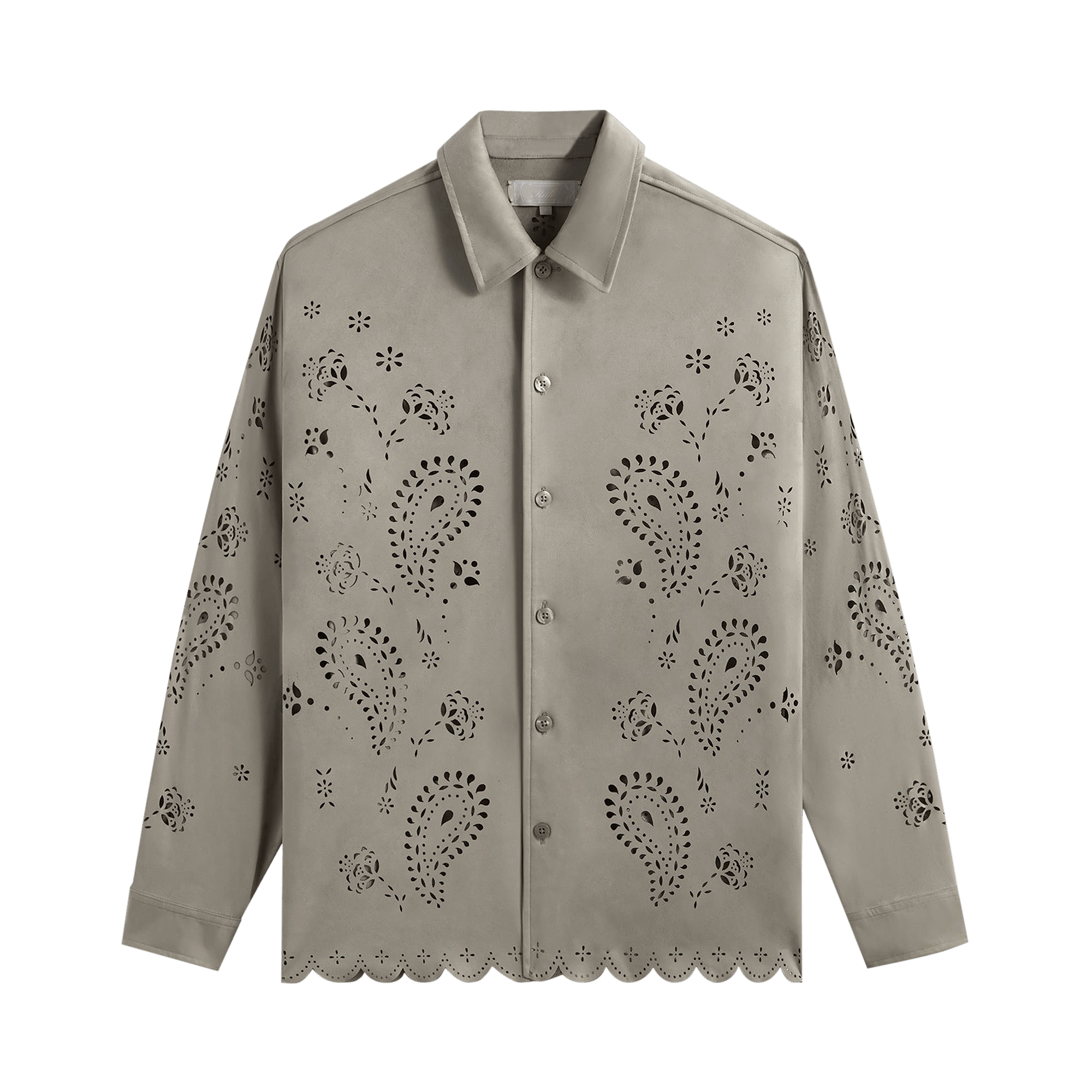 Kith Isaac Microsuede Long-Sleeve Button Down Shirt 'Region'