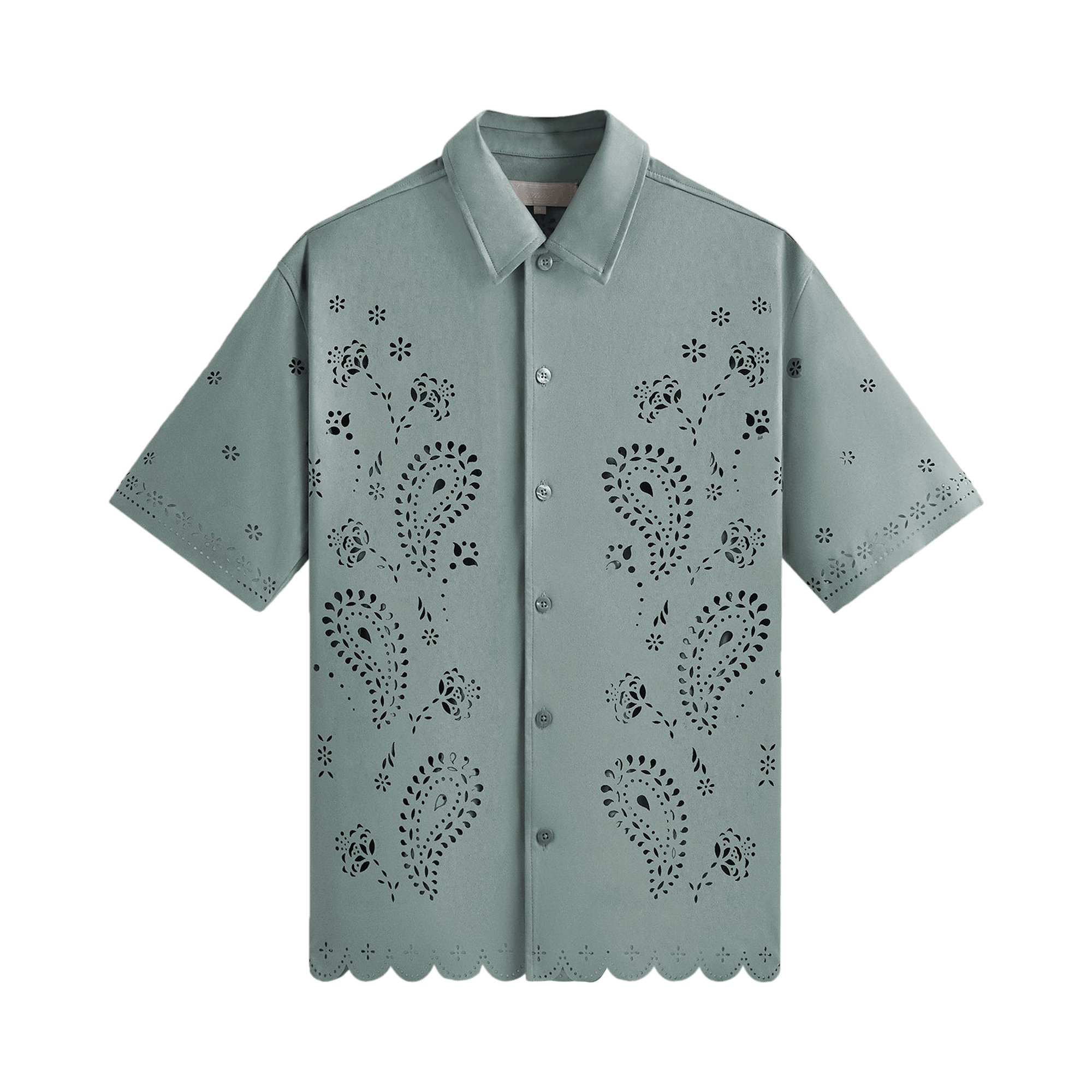 Kith Isaac Microsuede Button Down Shirt 'Harbour'