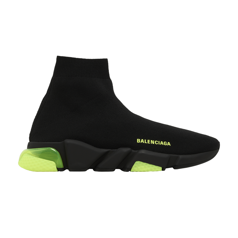 Balenciaga Speed Trainer 'Clear Sole - Black Yellow Fluo'