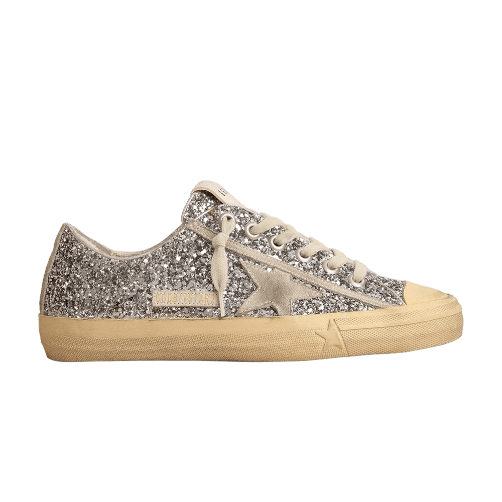 Golden Goose Wmns V-Star LTD 'Silver Ice Glitter'