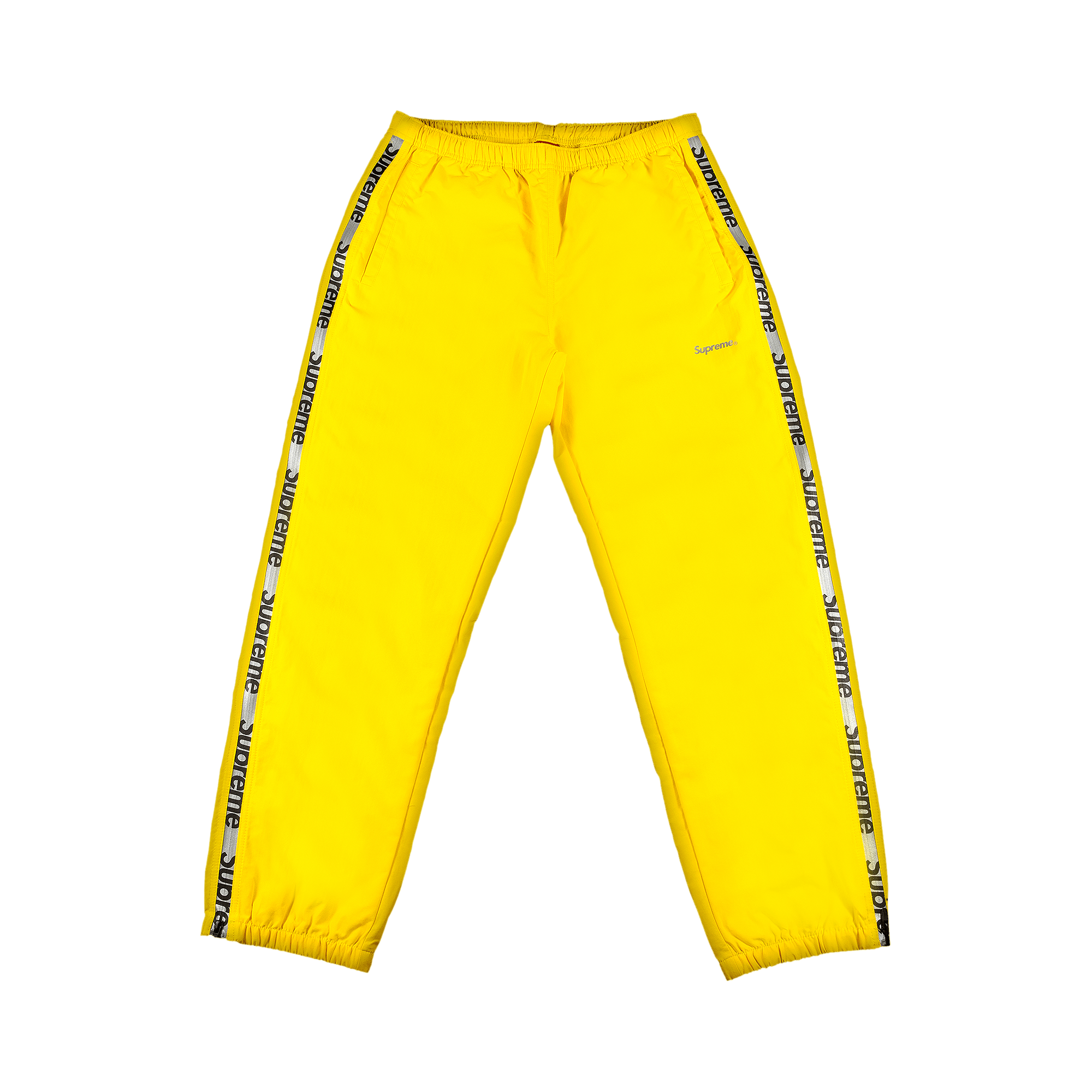 Supreme Reflective Zip Track Pant 'Yellow'