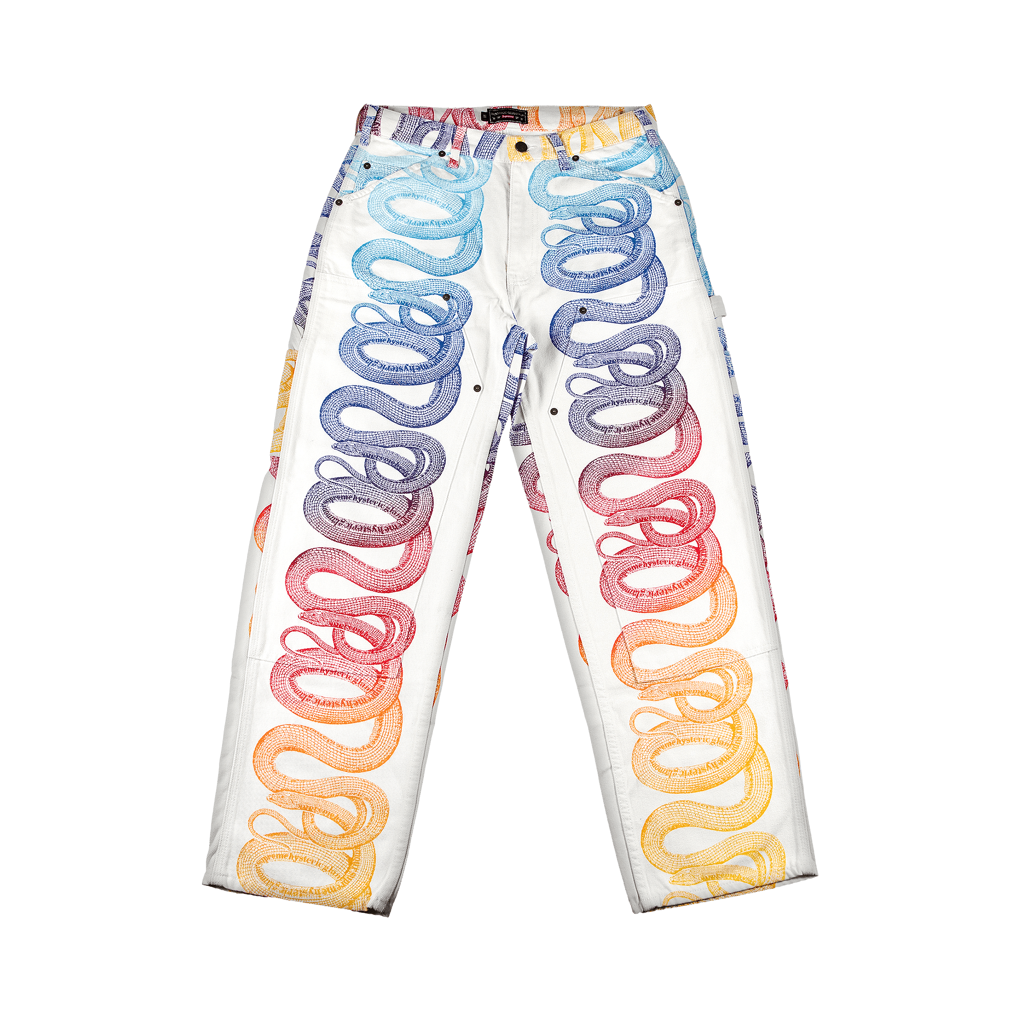Supreme x Hysteric Glamour Snake Double Knee Painter Pant 'White'