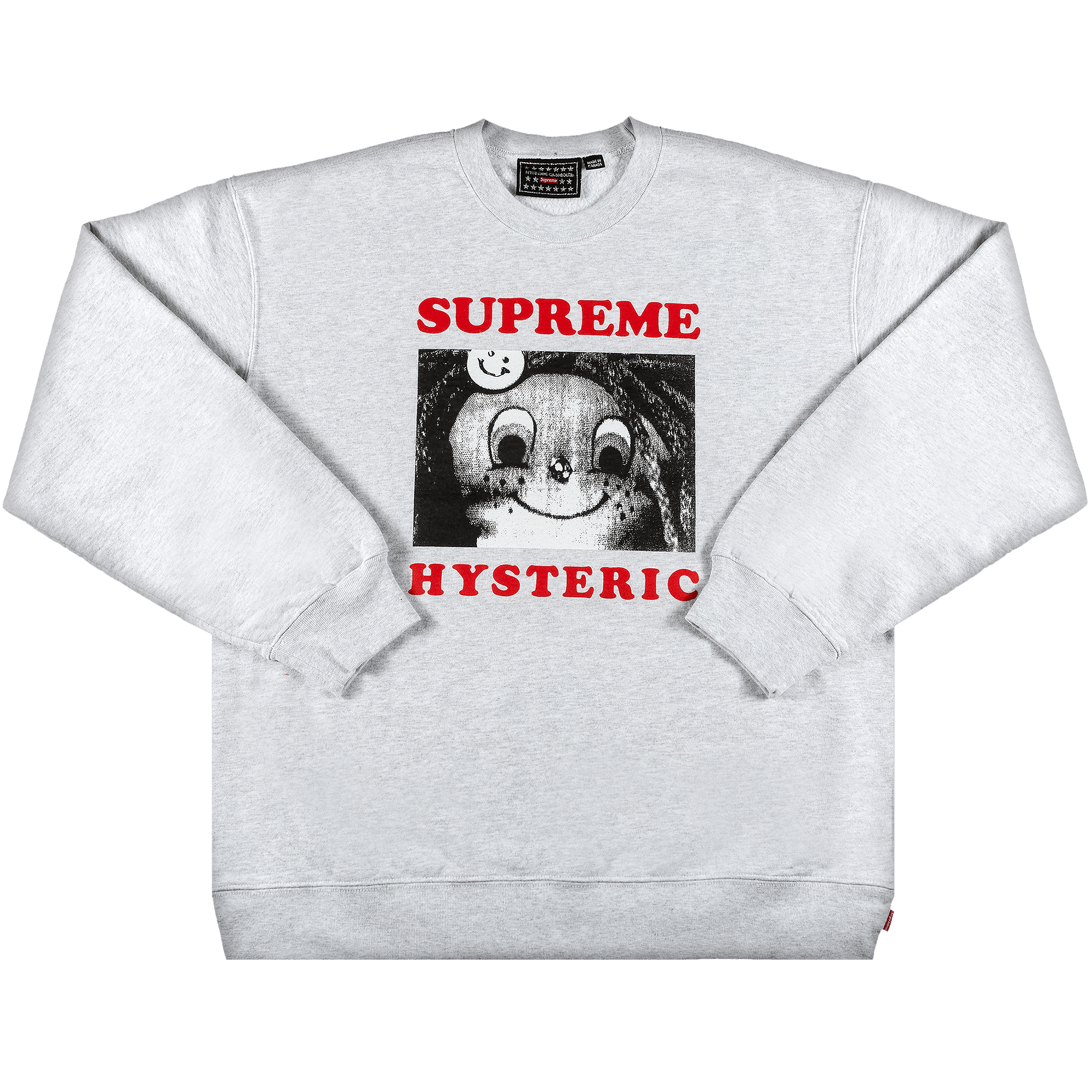 Supreme x Hysteric Glamour Crewneck 'Ash Grey'