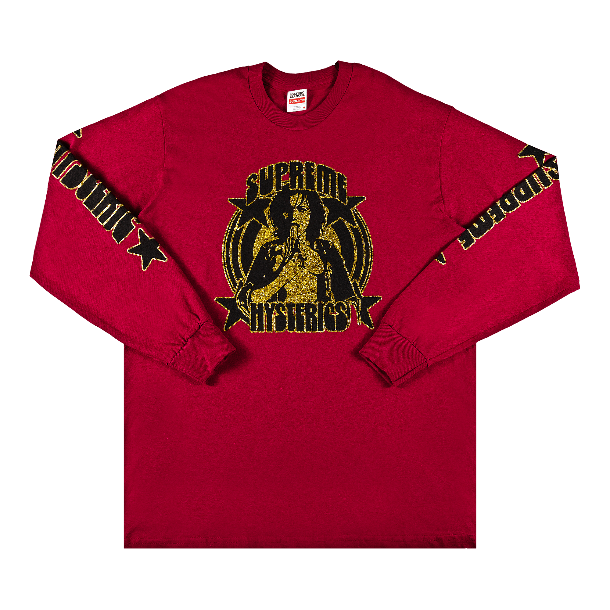 Supreme x Hysteric Glamour Long-Sleeve Tee 'Dark Magenta'