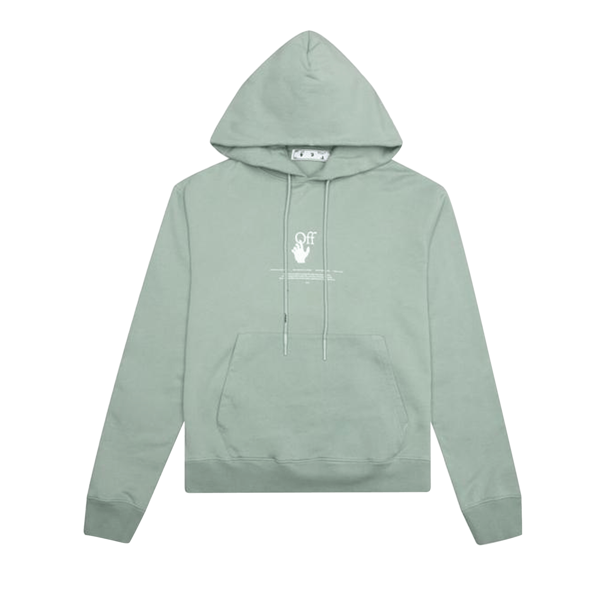 Off-White "Offf" Hoodie 'Jadeite'