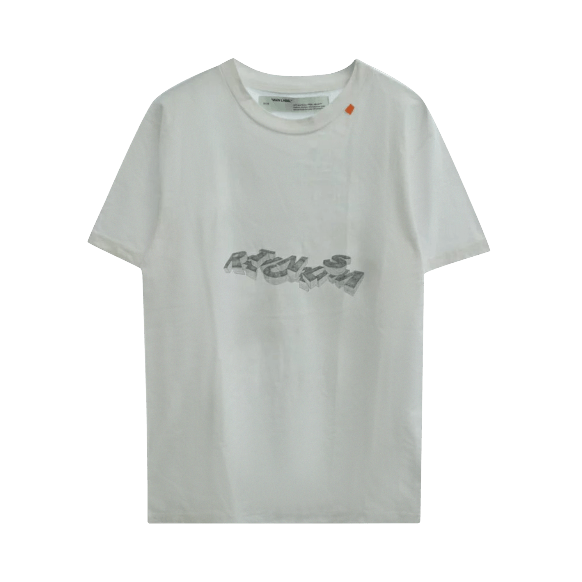 Off-White 3D Pencil Short-Sleeve Slim Tee 'White/Black'