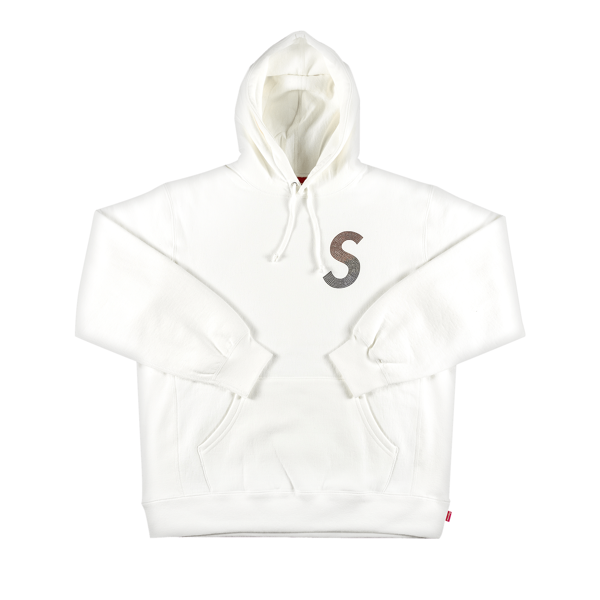 Supreme x Swarovski S Logo Hooded Sweatshirt 'White'