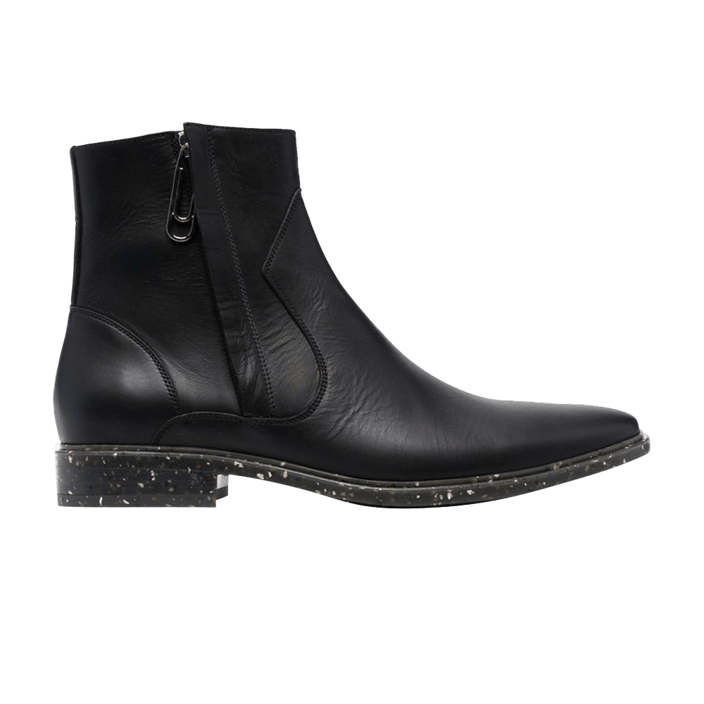 Off-White Zip-Up Paperclip Ankle Boot 'Black'