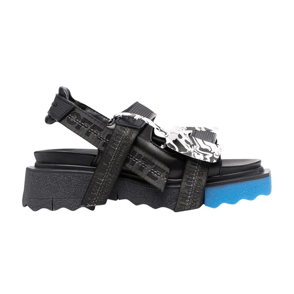 Off-White Wmns Sponge Trek Strap Sandal 'Black Blue'