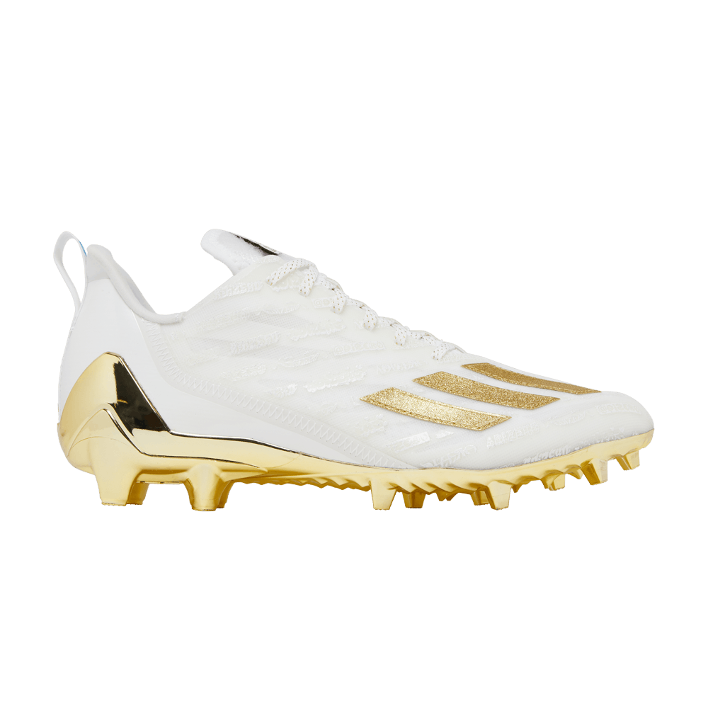 adidas Adizero Cleats 'White Gold Metallic'