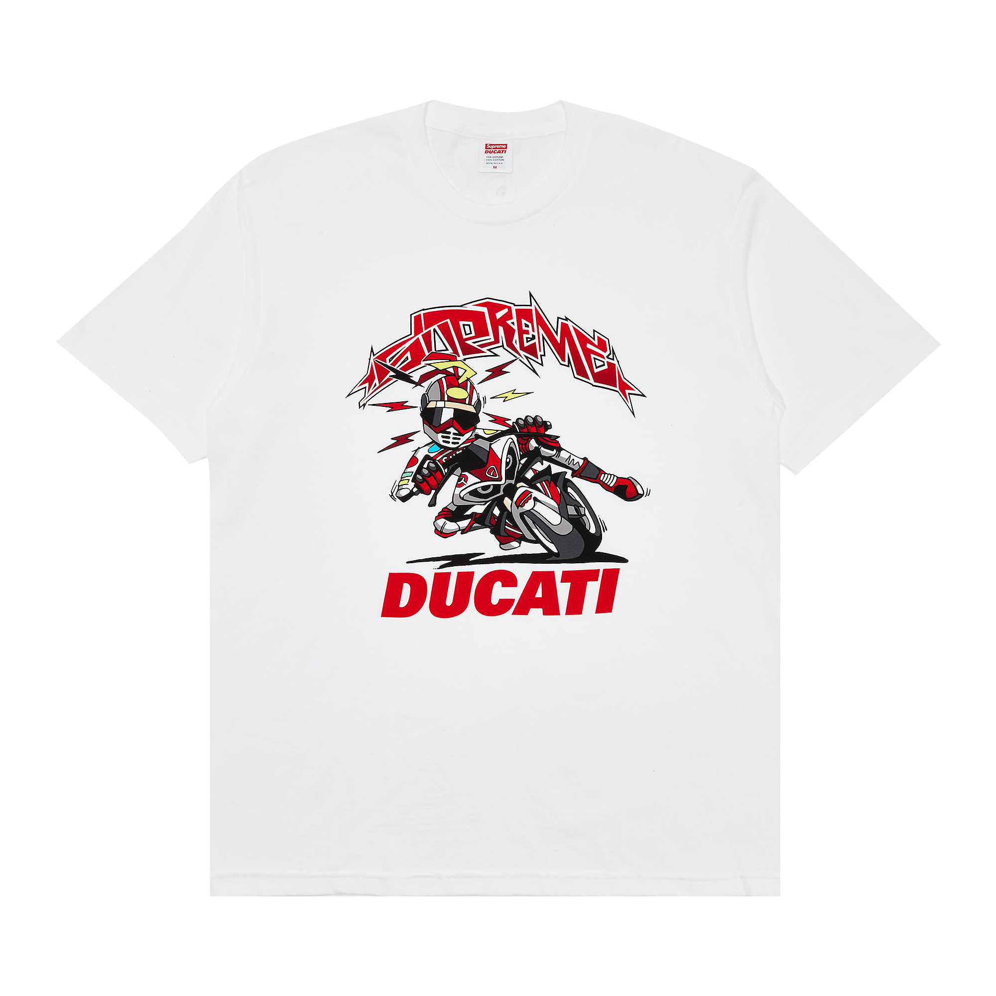 Supreme x Ducati Bike Tee 'White'