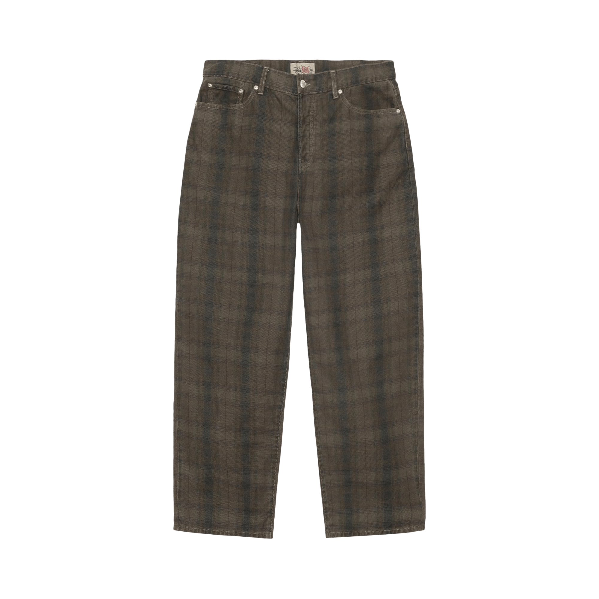 Stussy Big Ol' Plaid Jean 'Olive'