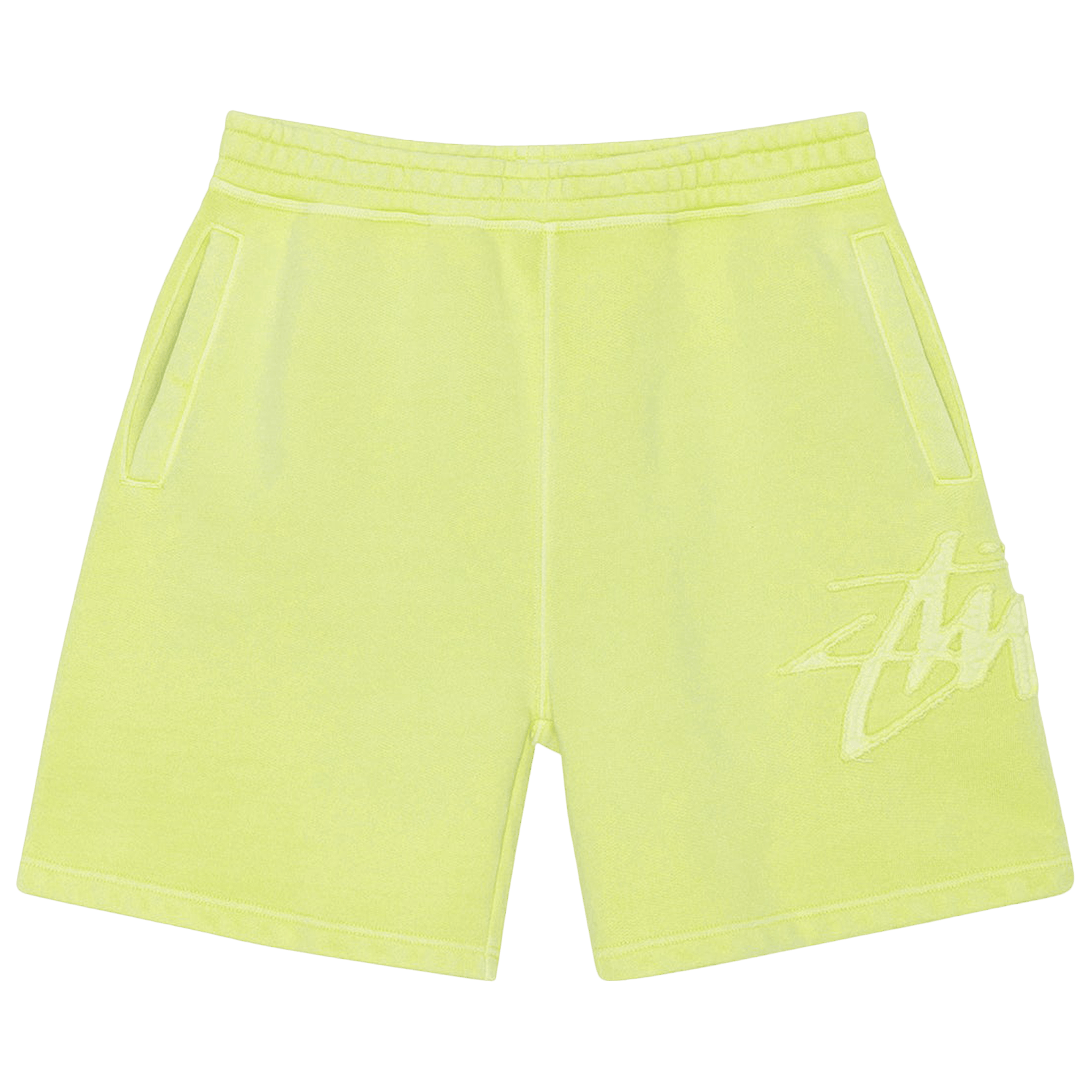 Stussy Fleece Tonal Appliqué Short 'Lime'