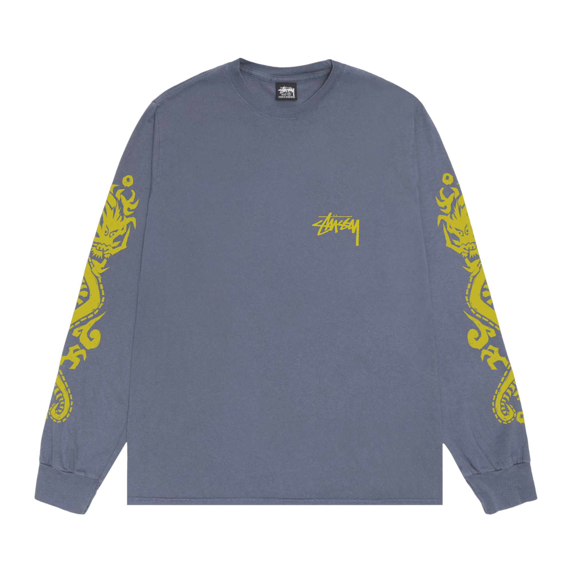 Stussy Dragons Long-Sleeve Tee 'Indigo'