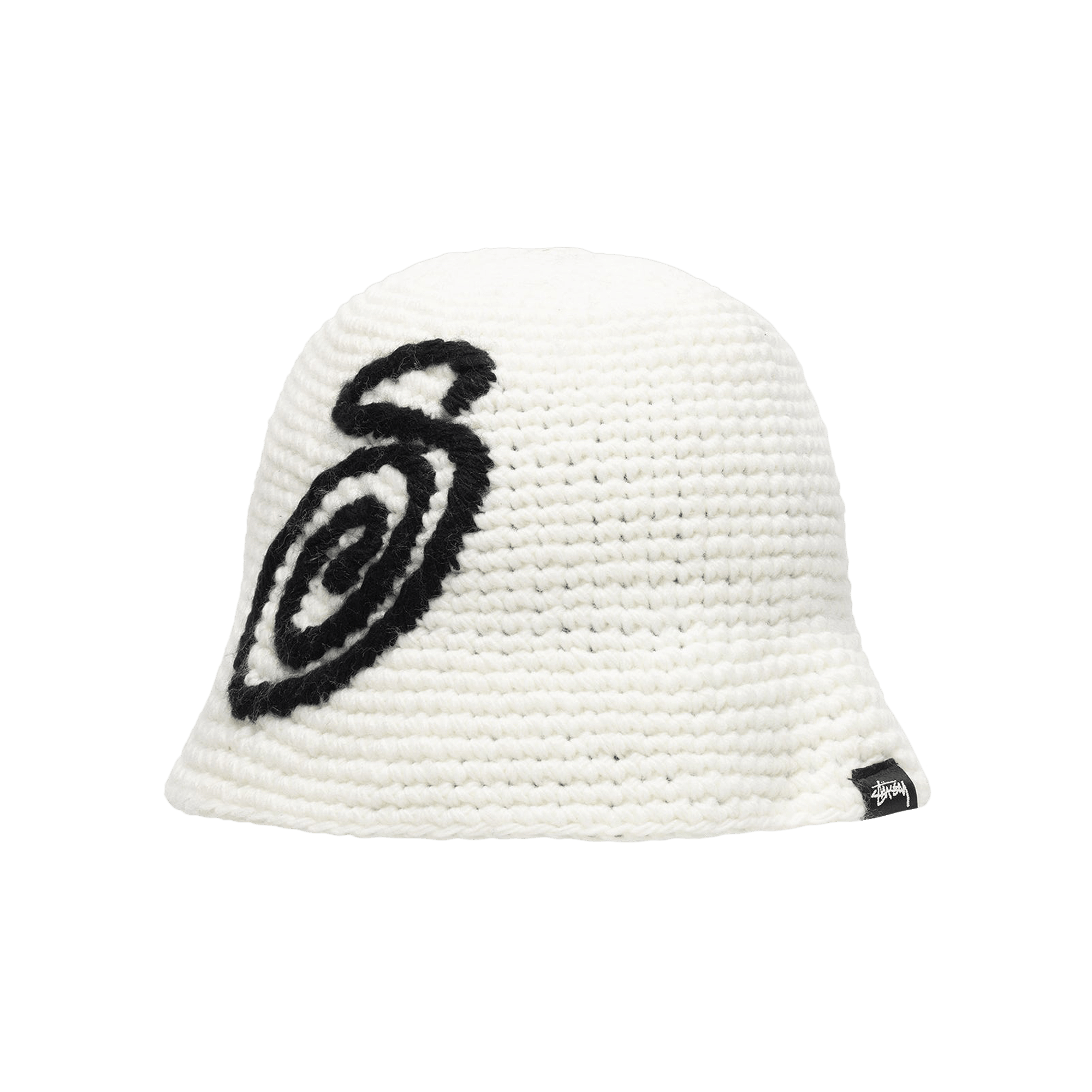 Stussy Swirly S Knit Bucket Hat 'Bone'