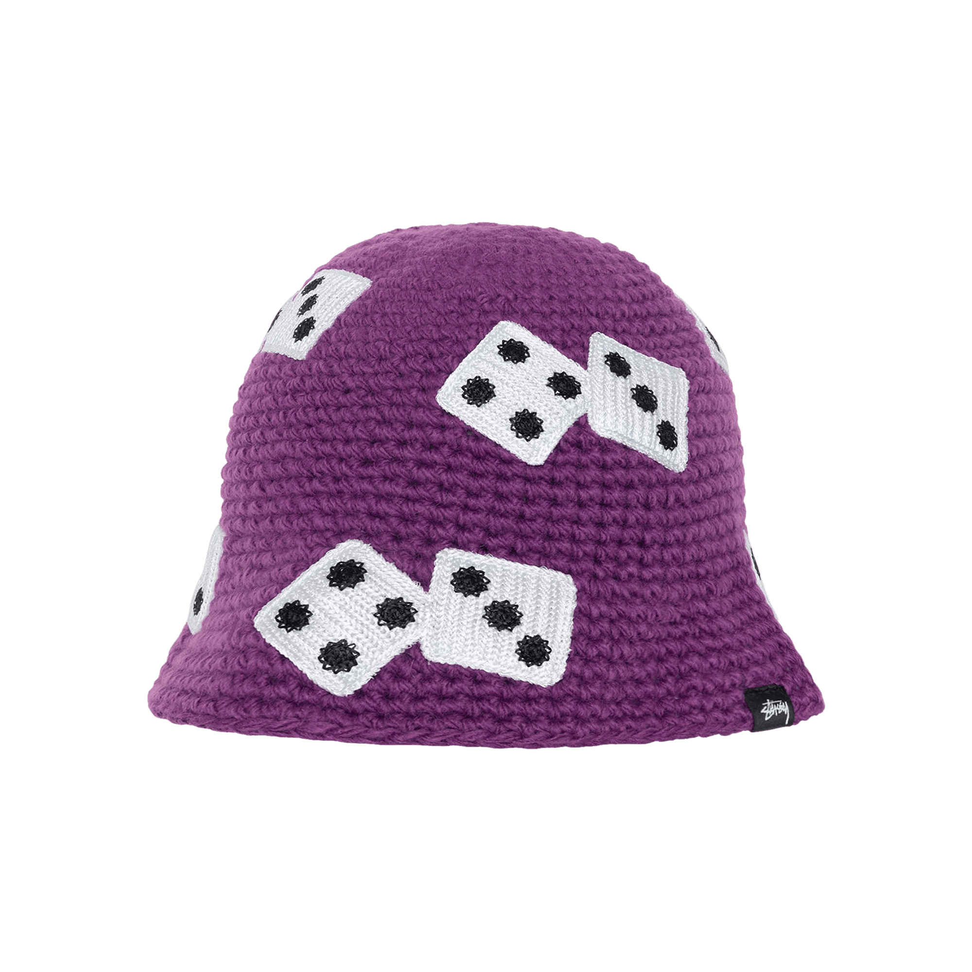 Stussy Dice Knit Bucket Hat 'Purple'