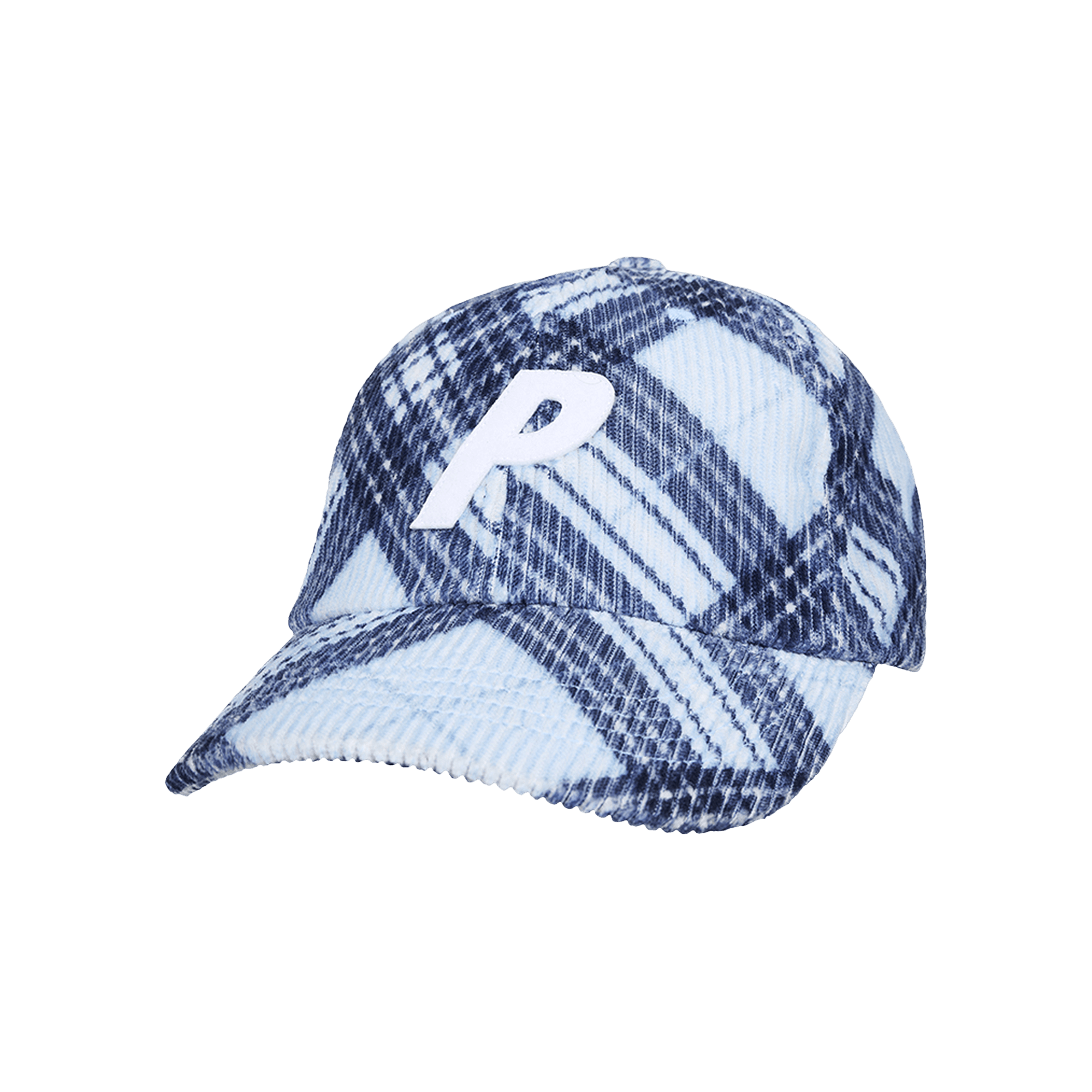 Palace Corduroy P 6-Panel 'Blue Bias Check'