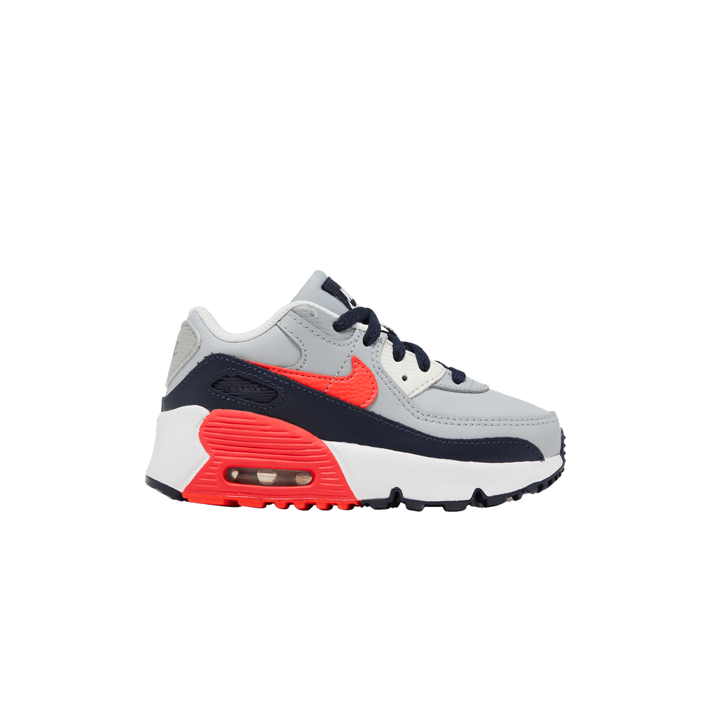 Nike Air Max 90 Leather TD 'Light Smoke Grey Bright Crimson'