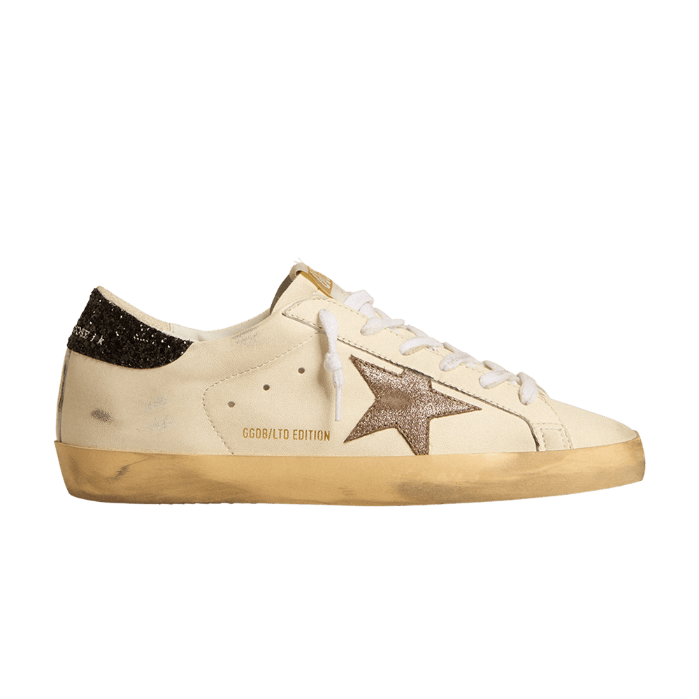 Golden Goose Wmns Superstar LTD 'White Light Brown Metallic'